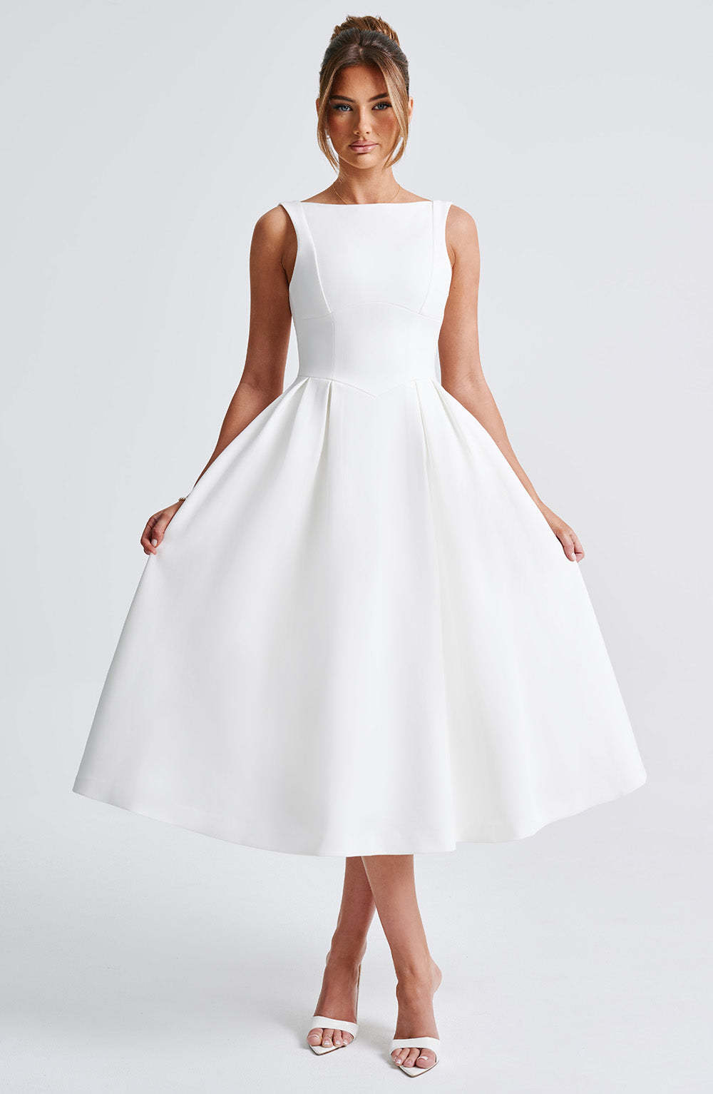 Clarabella Midi Dress - Ivory-My Top Dress.All Rights Reserved