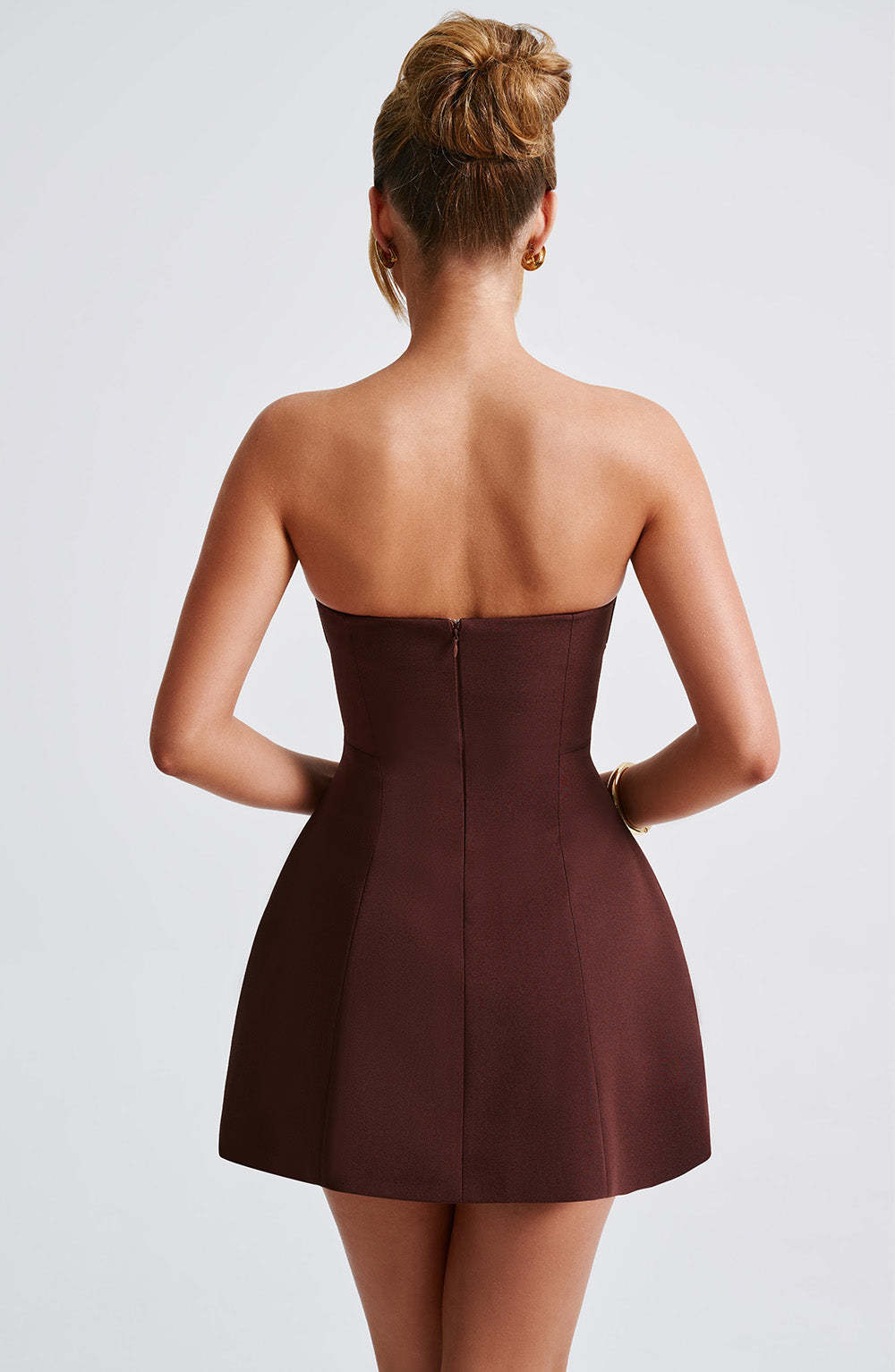 Asha Mini Dress - Brown-My Top Dress.All Rights Reserved