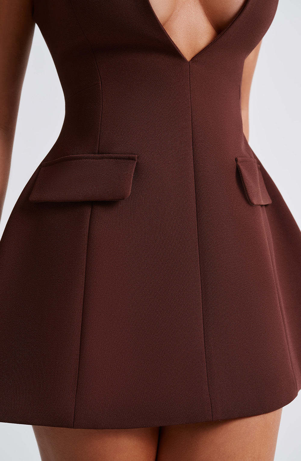 Suri Mini Dress - Brown-My Top Dress.All Rights Reserved