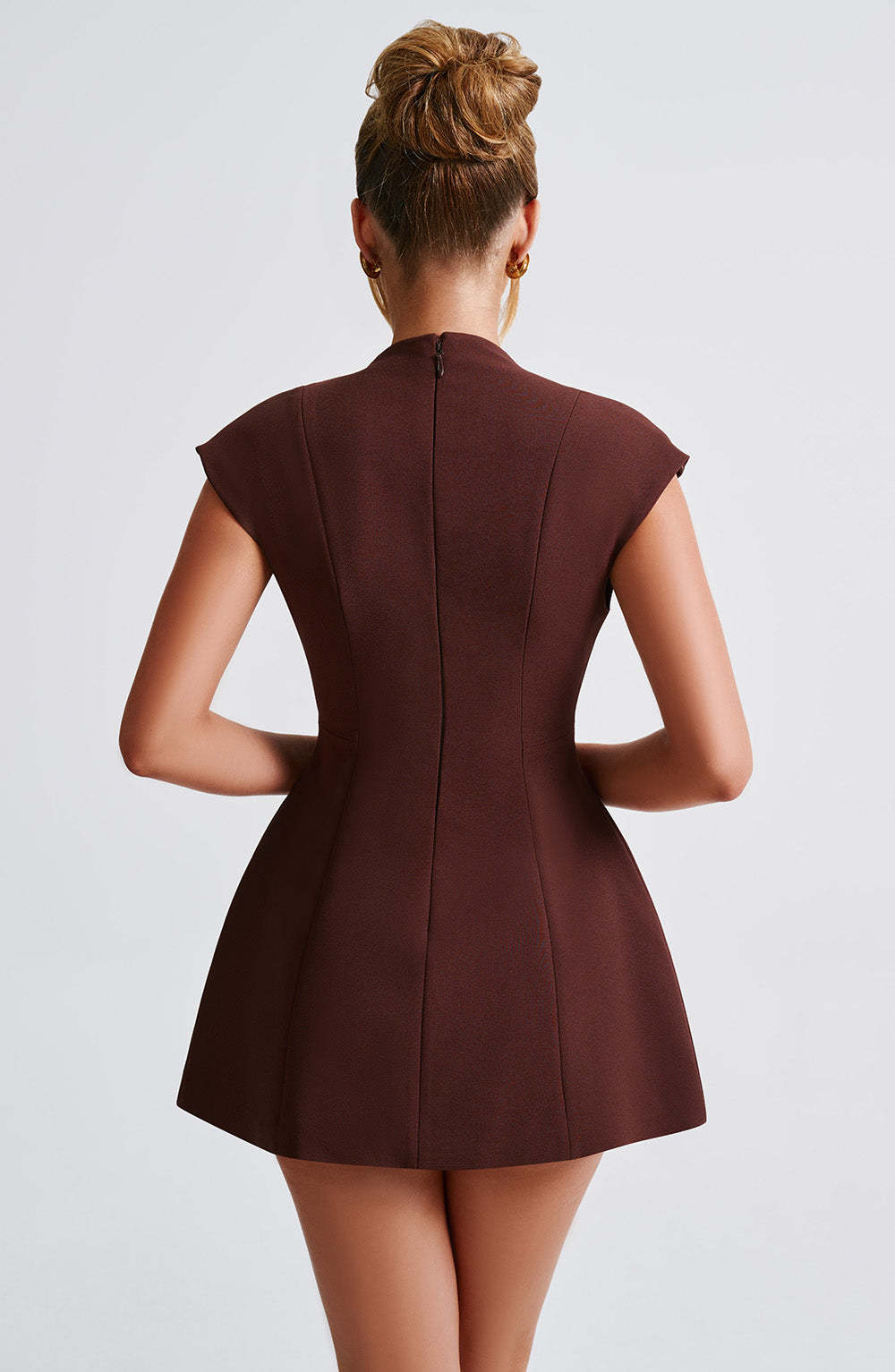 Suri Mini Dress - Brown-My Top Dress.All Rights Reserved