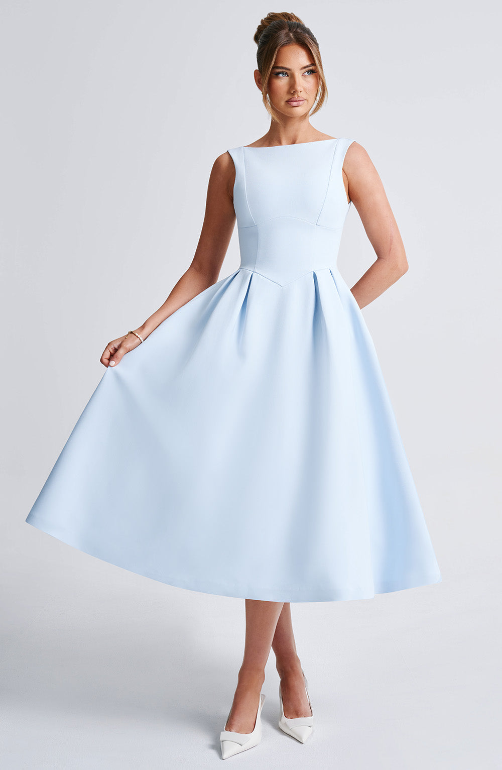 Clarabella Midi Dress - Blue-My Top Dress.All Rights Reserved