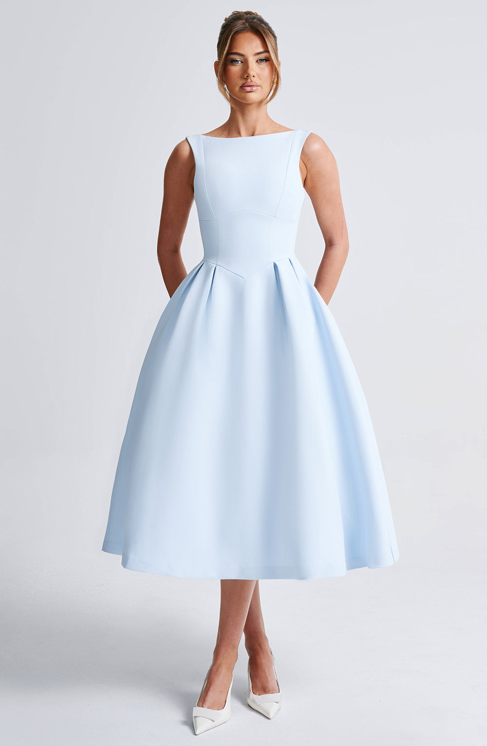 Clarabella Midi Dress - Blue-My Top Dress.All Rights Reserved