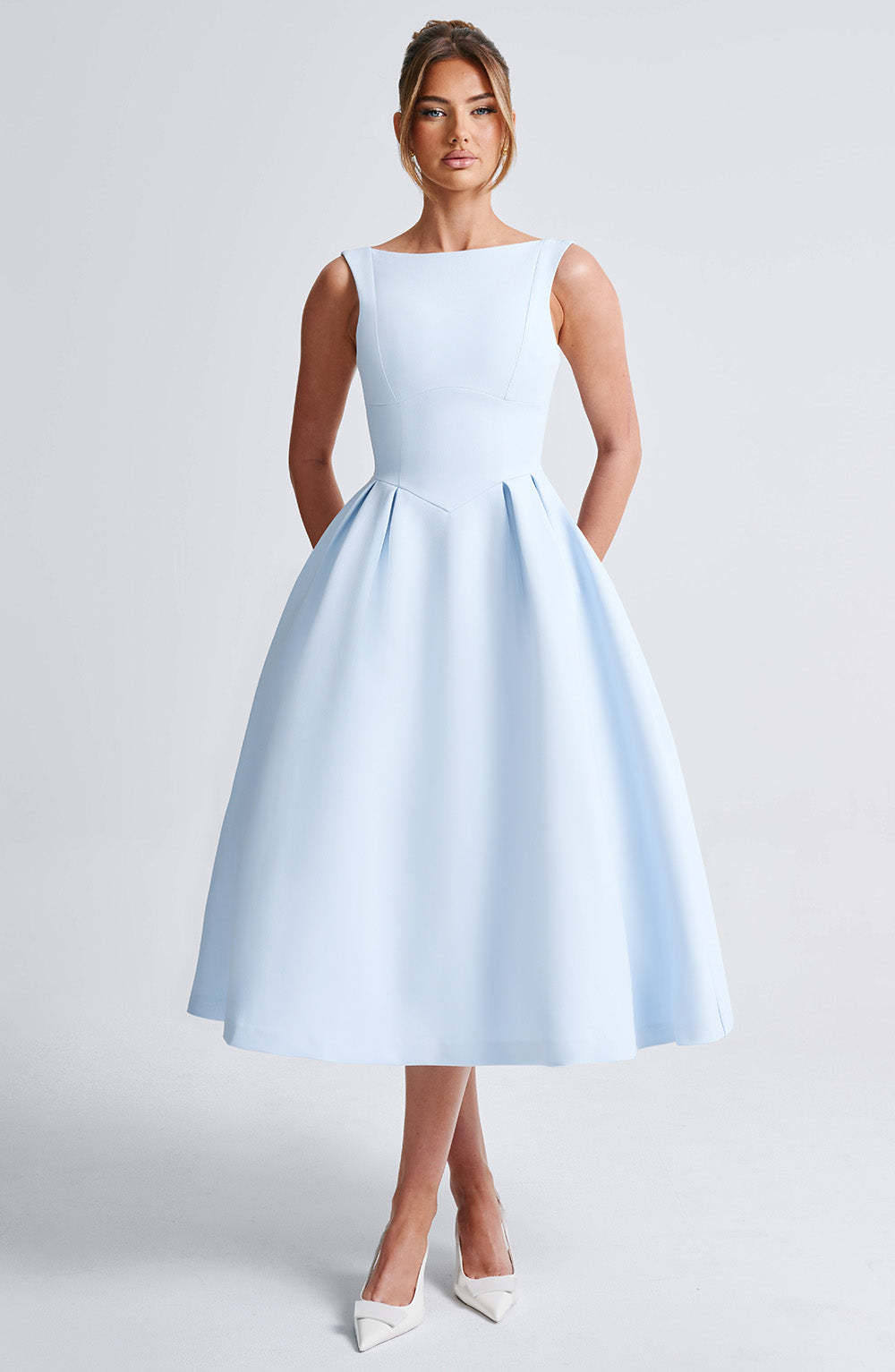 Clarabella Midi Dress - Blue-My Top Dress.All Rights Reserved