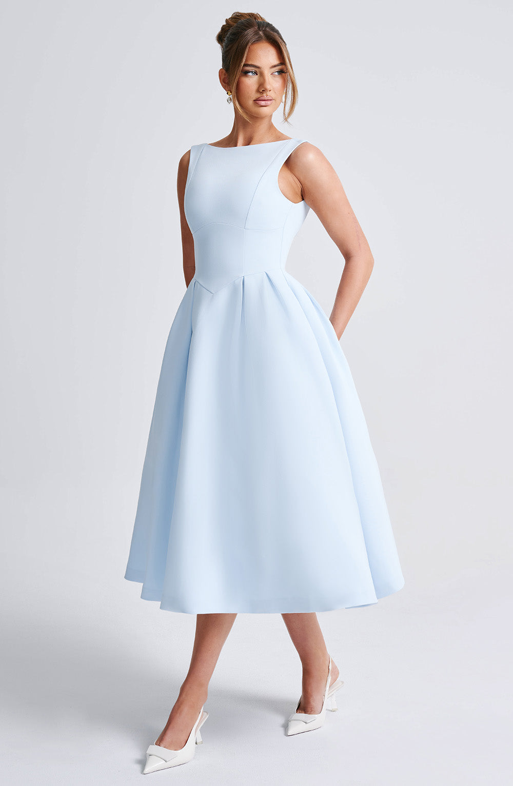 Clarabella Midi Dress - Blue-My Top Dress.All Rights Reserved