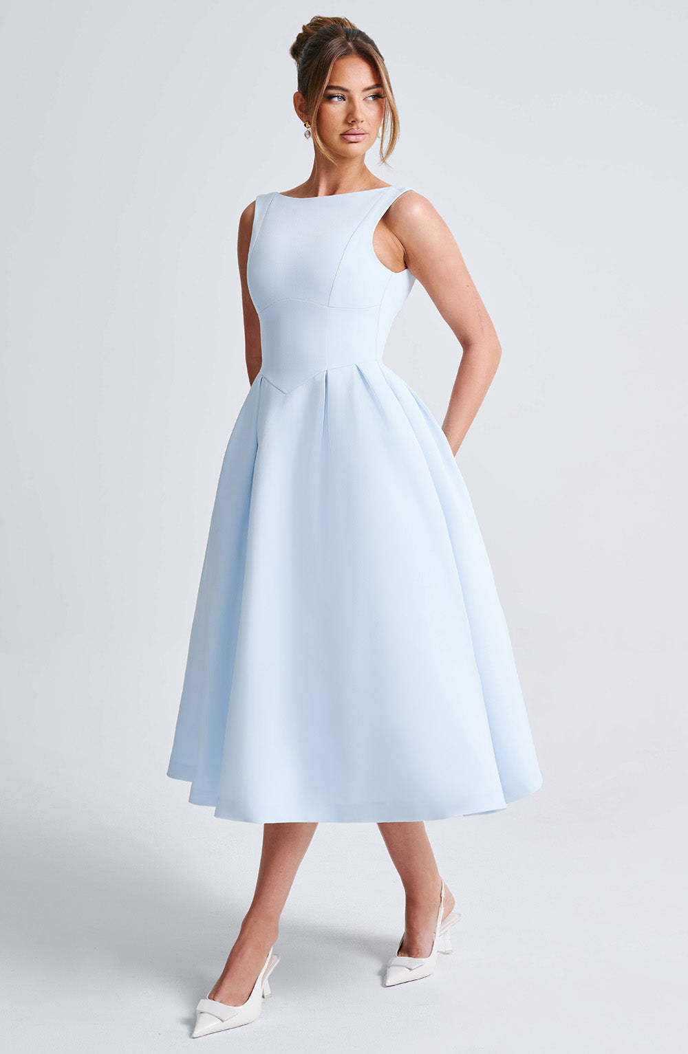 Clarabella Midi Dress - Blue-My Top Dress.All Rights Reserved