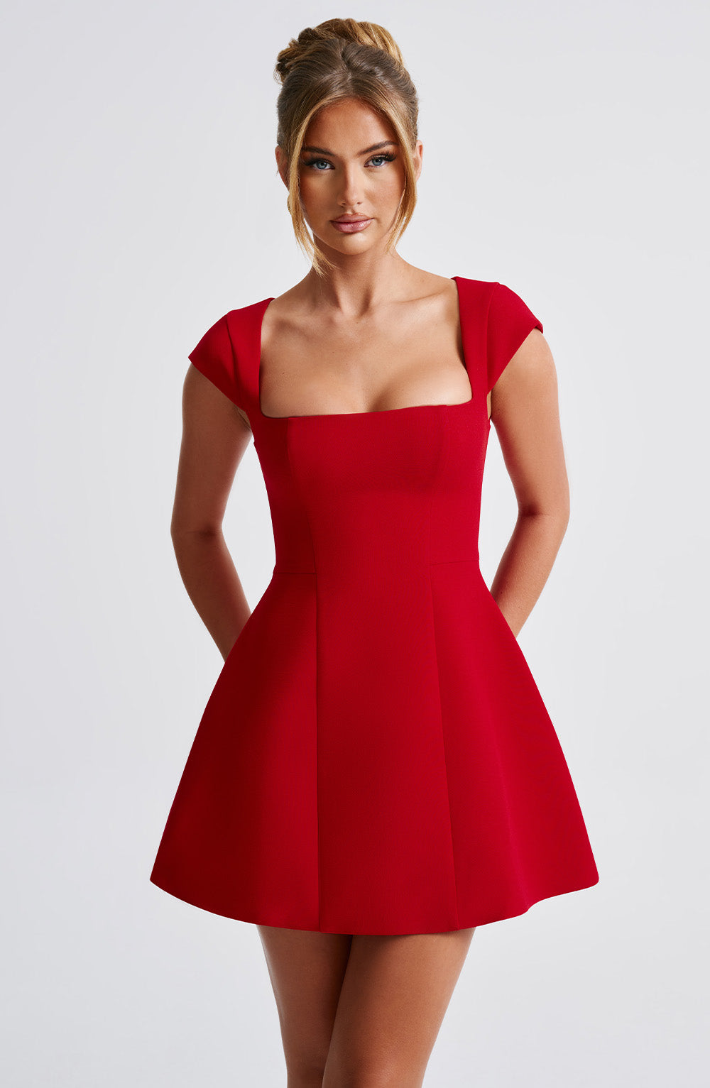 Lena Mini Dress - Red-My Top Dress.All Rights Reserved