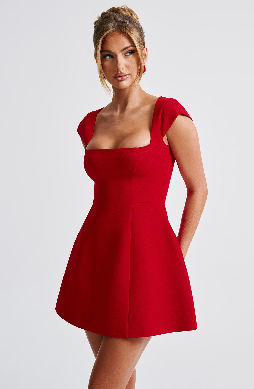 Lena Mini Dress - Red-My Top Dress.All Rights Reserved