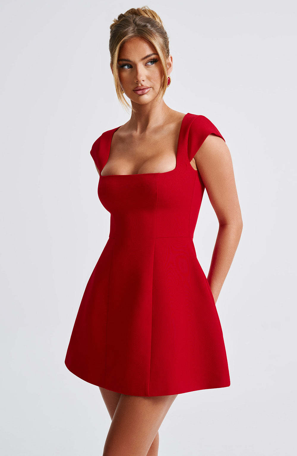 Lena Mini Dress - Red-My Top Dress.All Rights Reserved