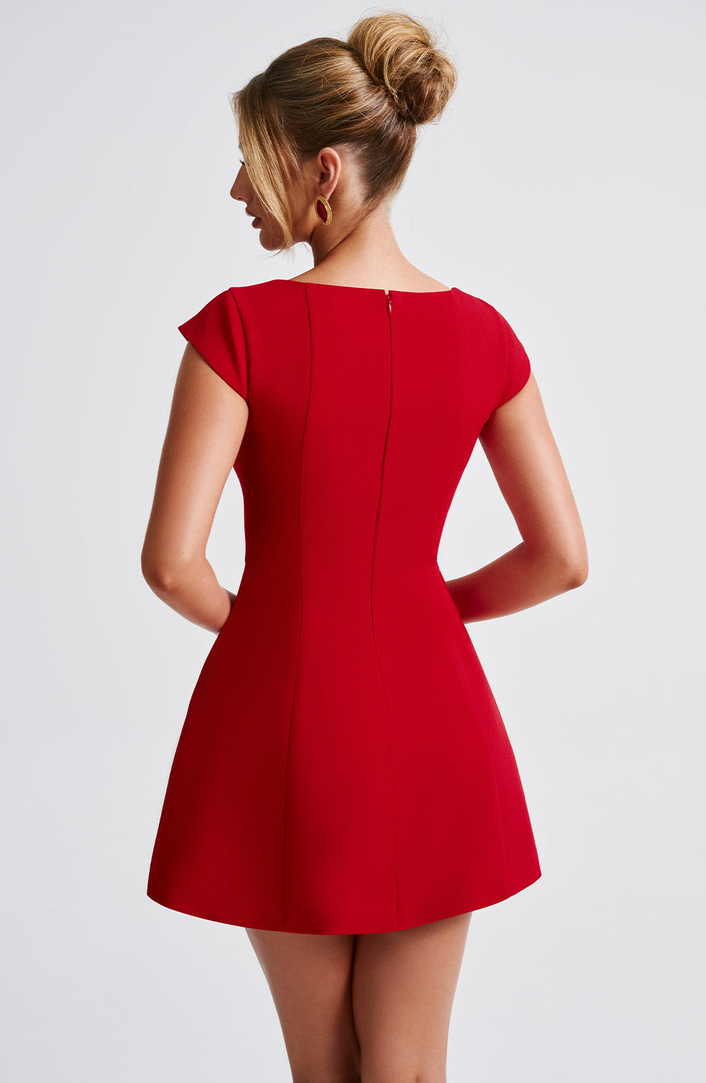 Lena Mini Dress - Red-My Top Dress.All Rights Reserved