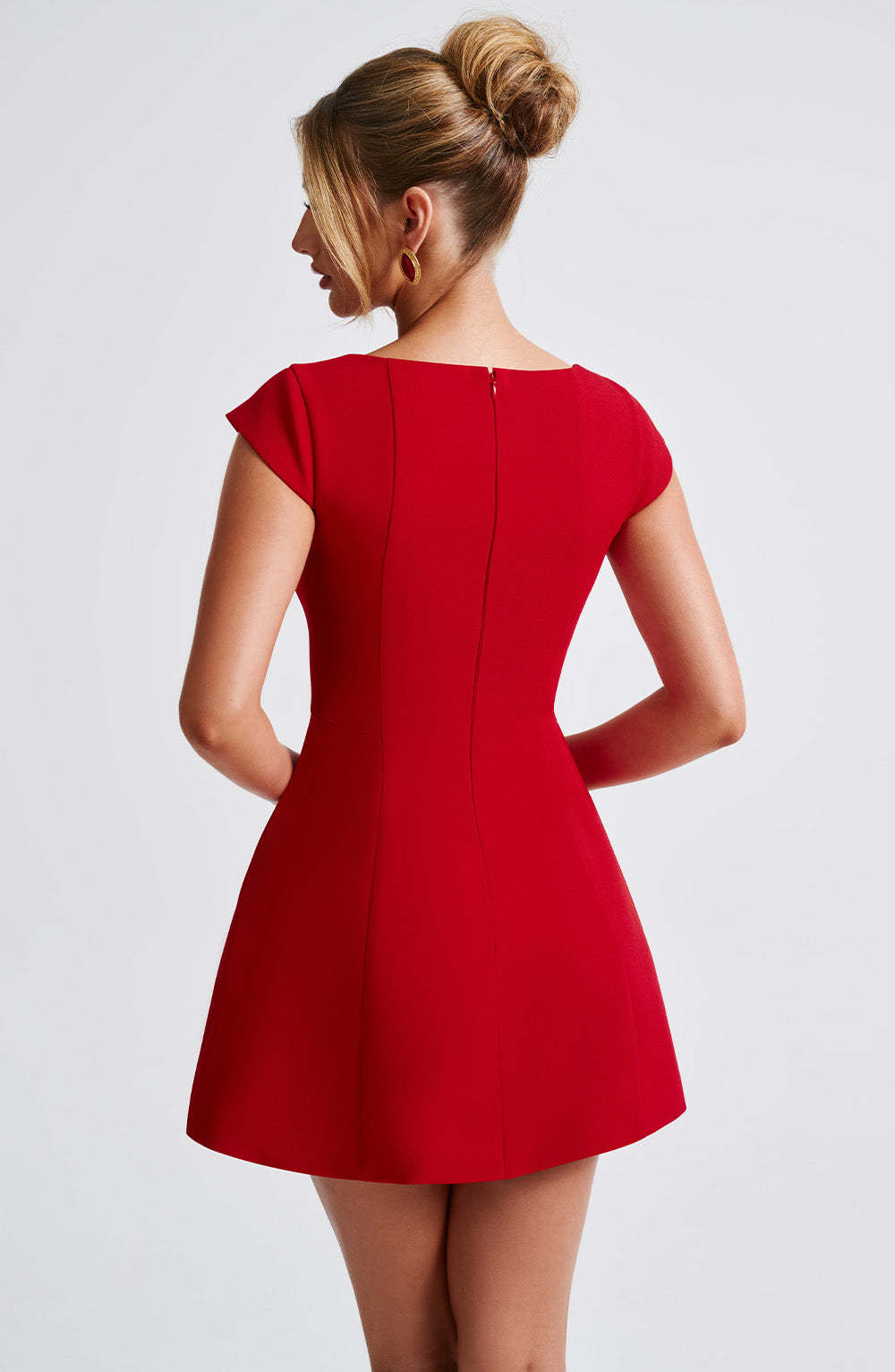 Lena Mini Dress - Red-My Top Dress.All Rights Reserved