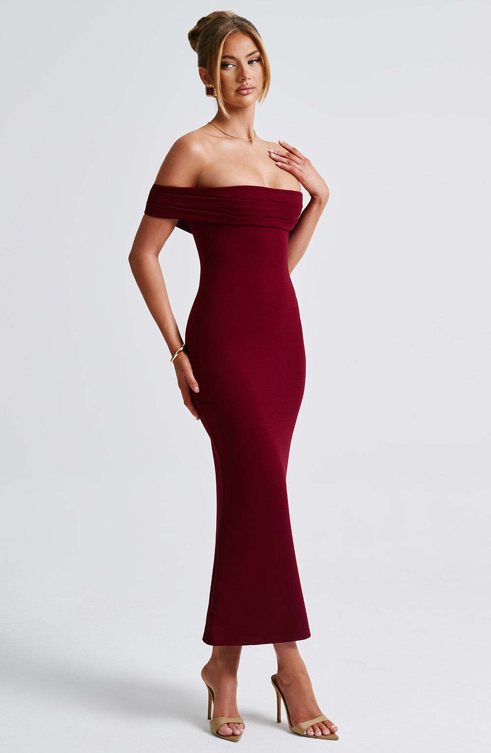Bex Midi Dress - Burgundy-My Top Dress.All Rights Reserved