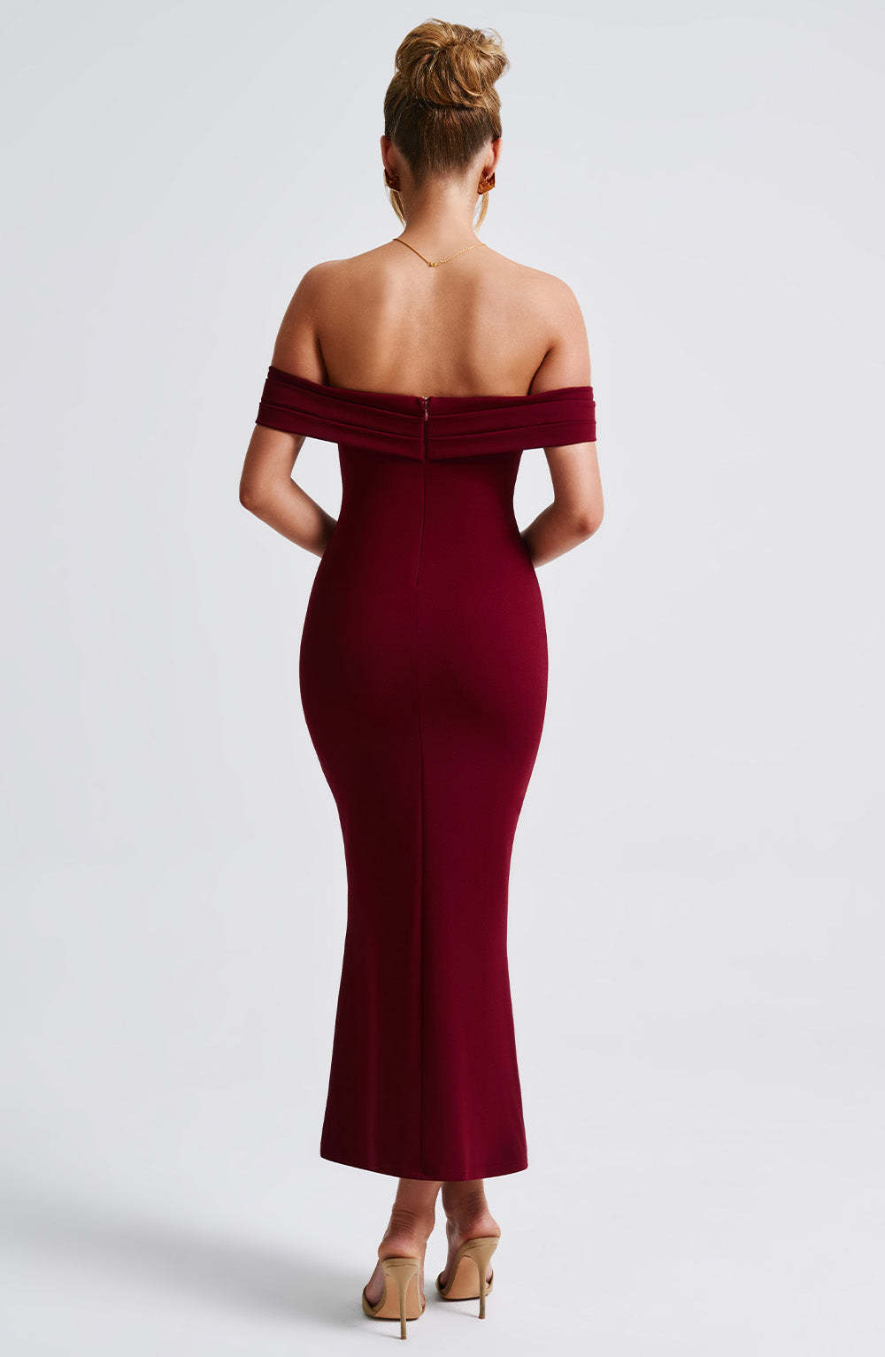 Bex Midi Dress - Burgundy-My Top Dress.All Rights Reserved