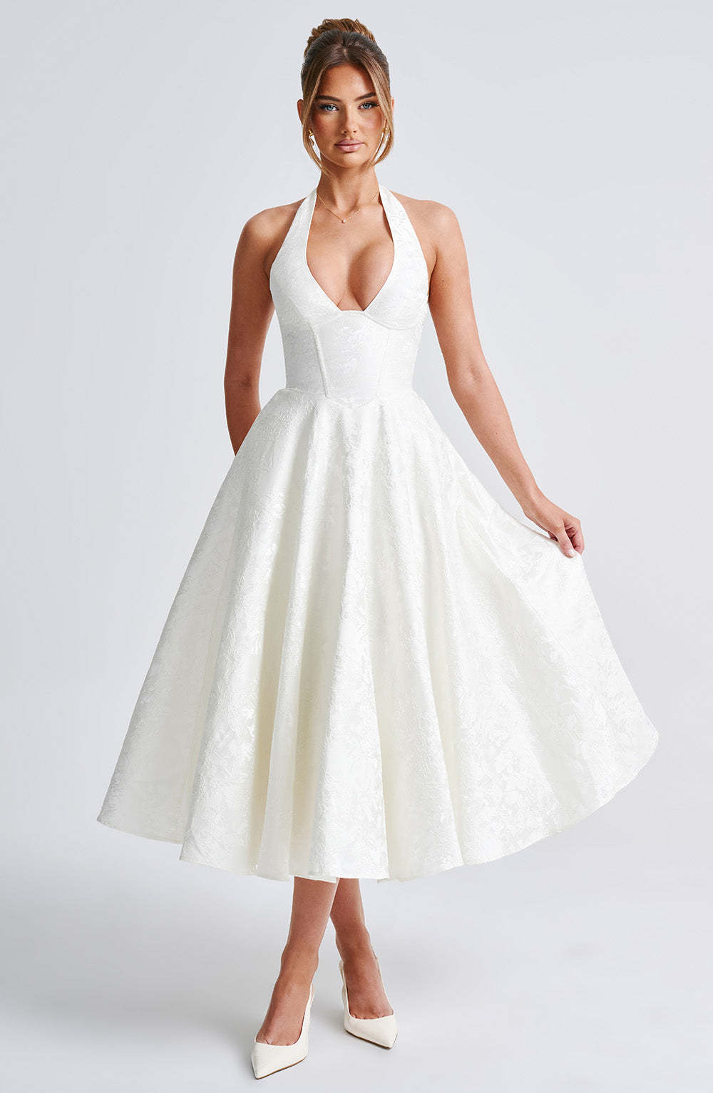 Effie Midi Dress - Ivory-My Top Dress.All Rights Reserved