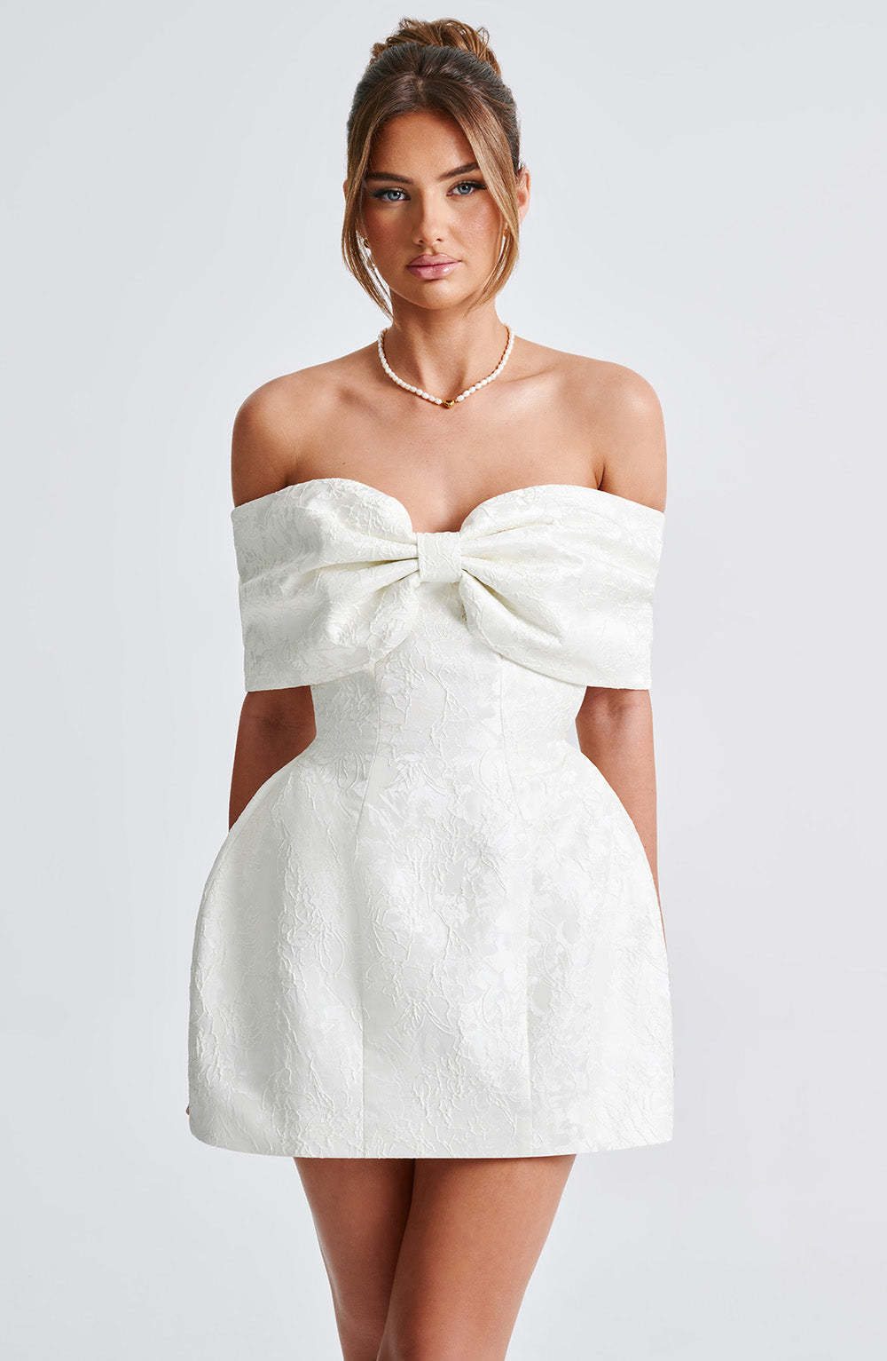 Raquel Mini Dress - Ivory-My Top Dress.All Rights Reserved