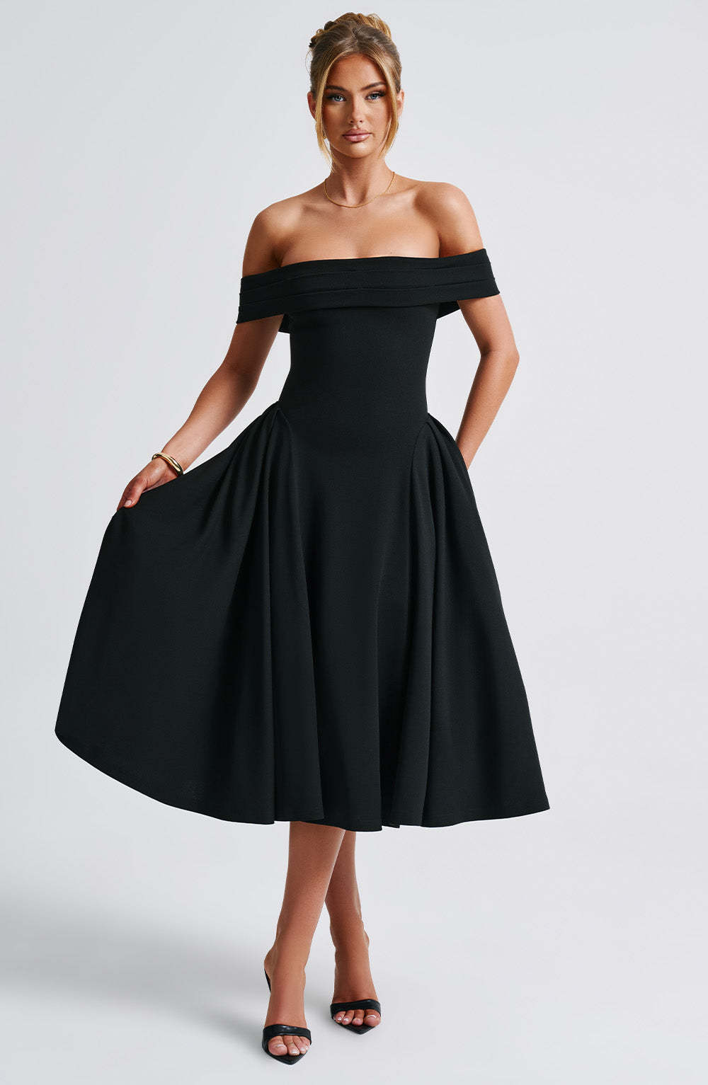 Miranda Midi Dress - Black-My Top Dress.All Rights Reserved