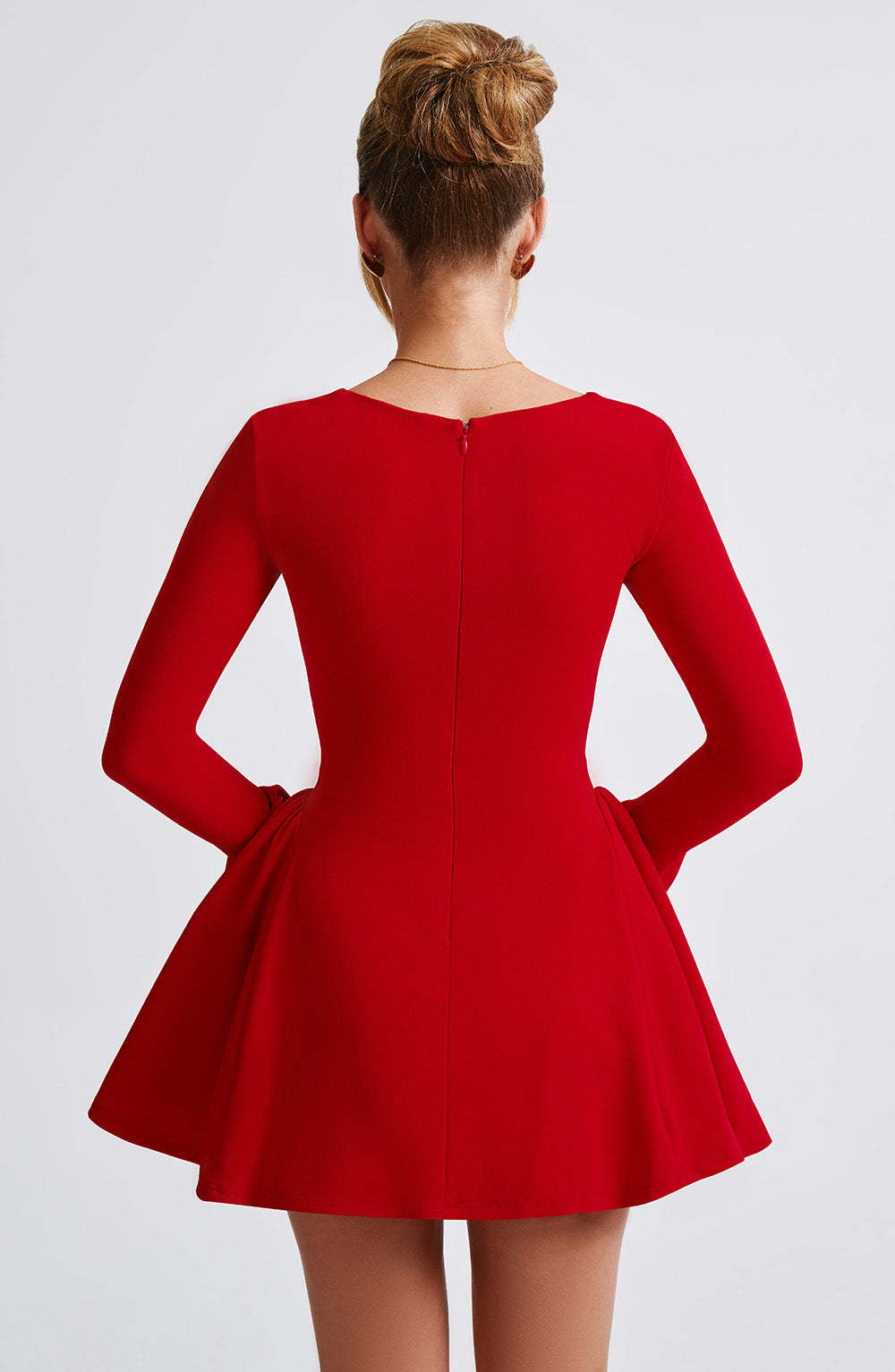 Megan Mini Dress - Red-My Top Dress.All Rights Reserved