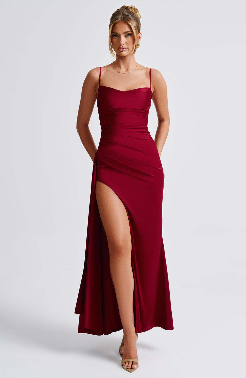 Winona Maxi Dress - Burgundy-My Top Dress.All Rights Reserved