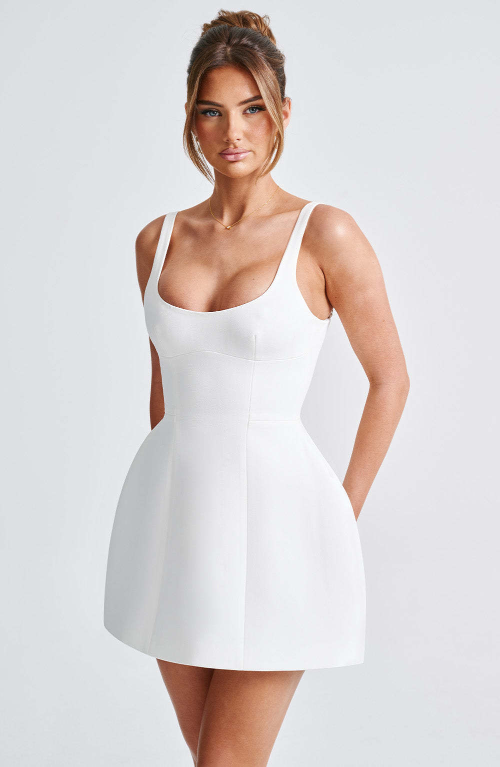 Claretta Mini Dress Ivory-My Top Dress.All Rights Reserved