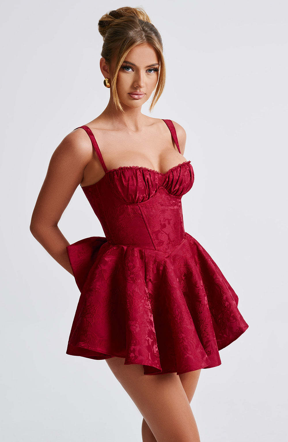 Emelie Playsuit - Red-My Top Dress.All Rights Reserved