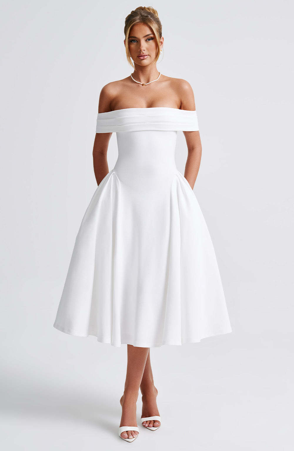 Miranda Midi Dress - Ivory-My Top Dress.All Rights Reserved