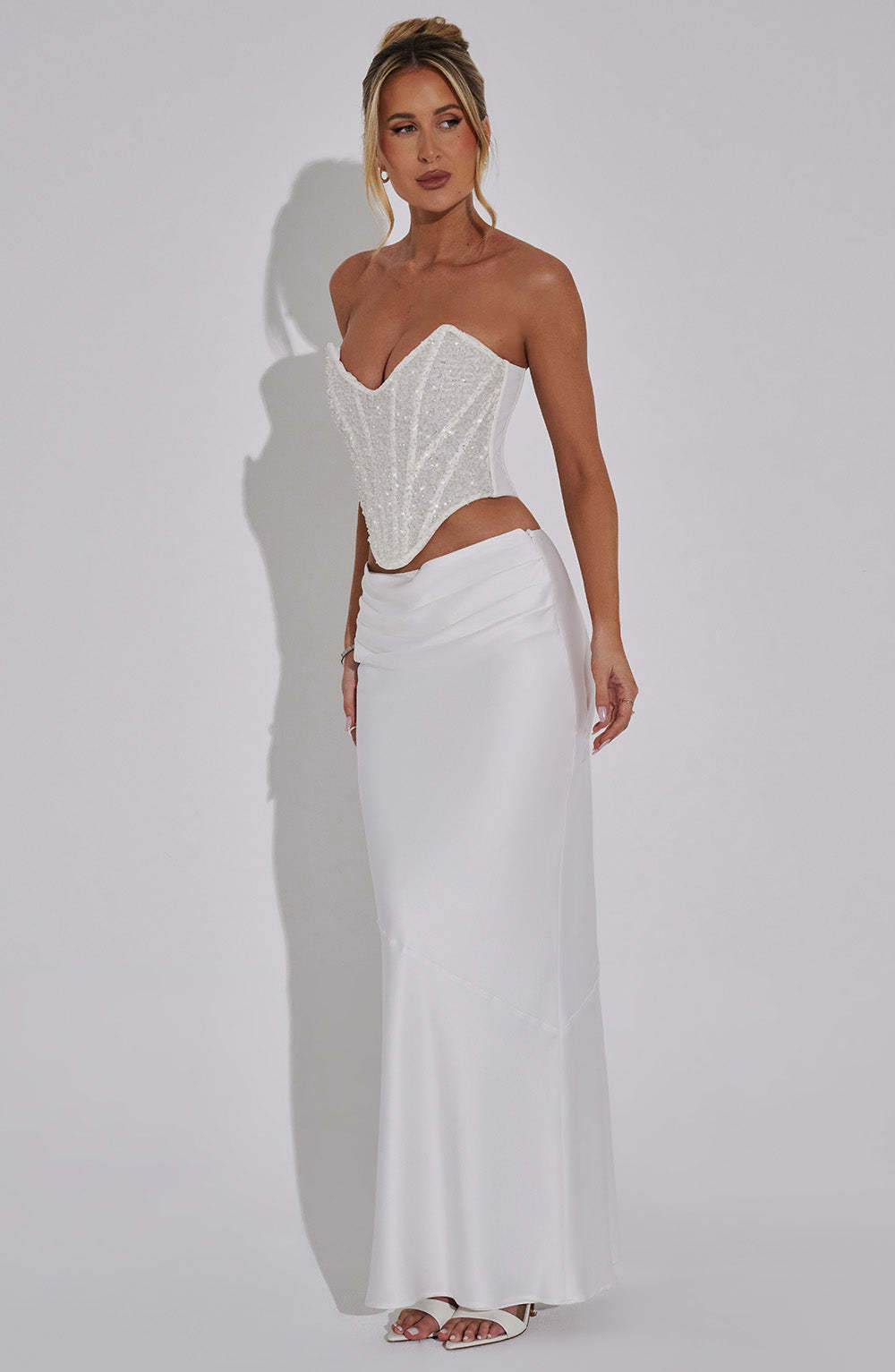 Bernadette Maxi Skirt - Ivory-My Top Dress.All Rights Reserved