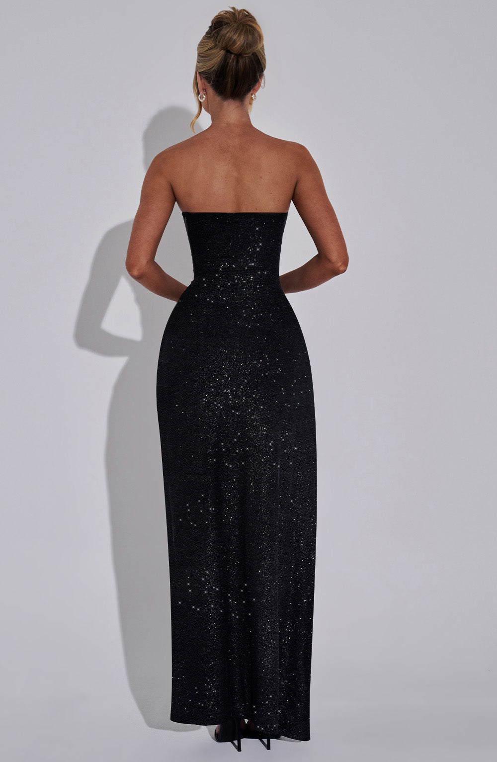 Dhalia Maxi Dress - Black Sparkle-My Top Dress.All Rights Reserved