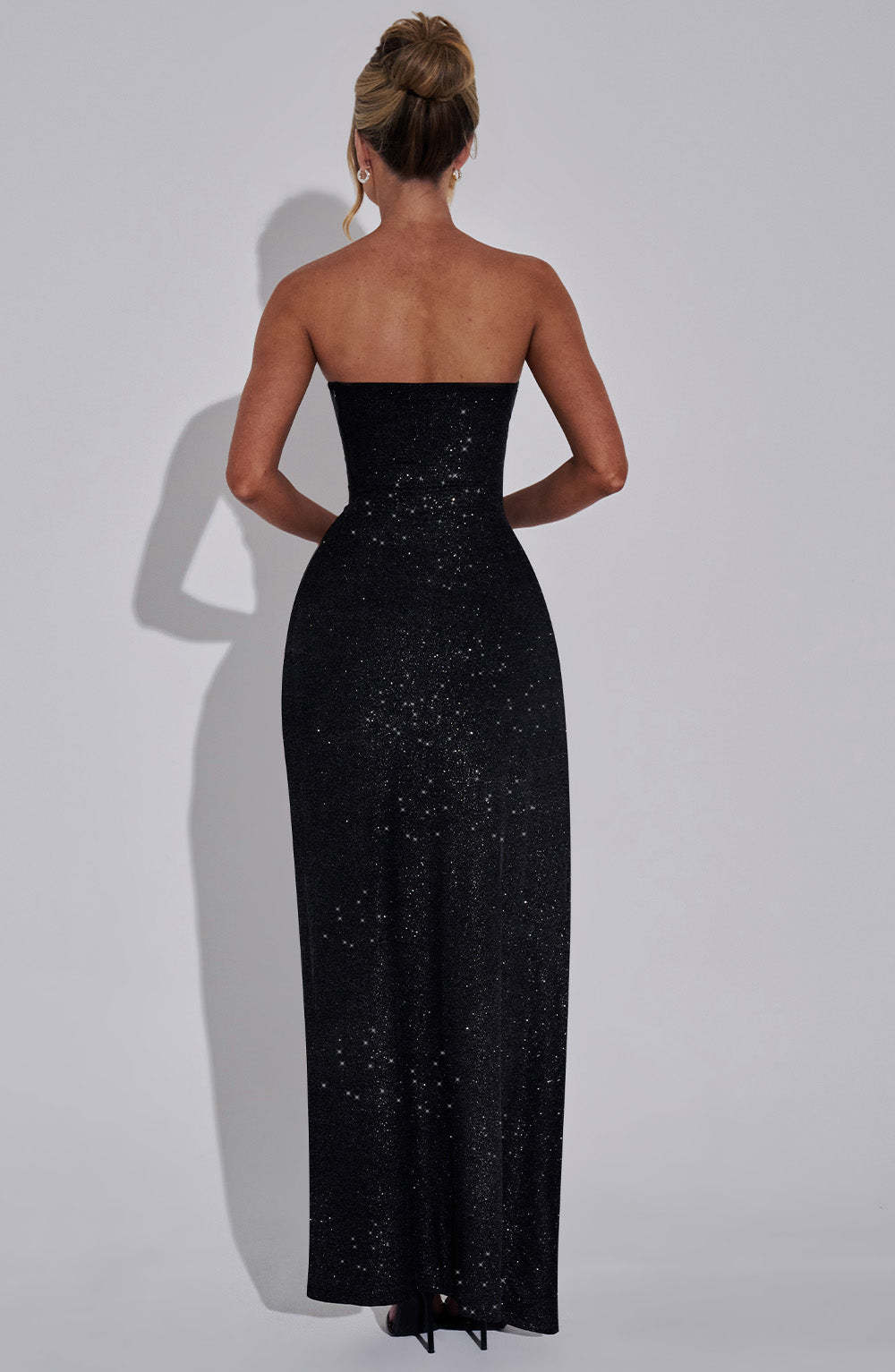 Dhalia Maxi Dress - Black Sparkle-My Top Dress.All Rights Reserved