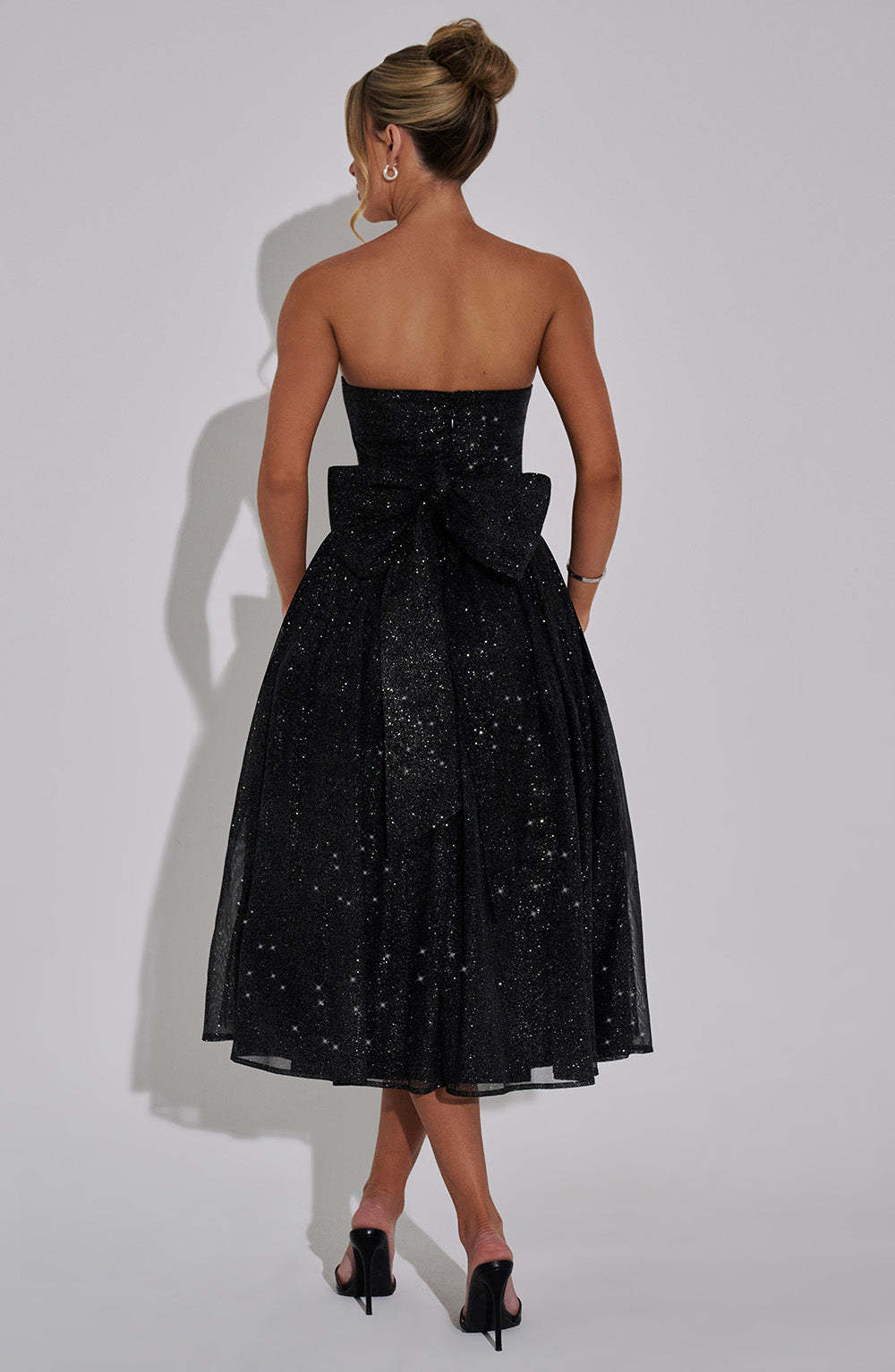 Marissa Midi Dress - Black Sparkle-My Top Dress.All Rights Reserved