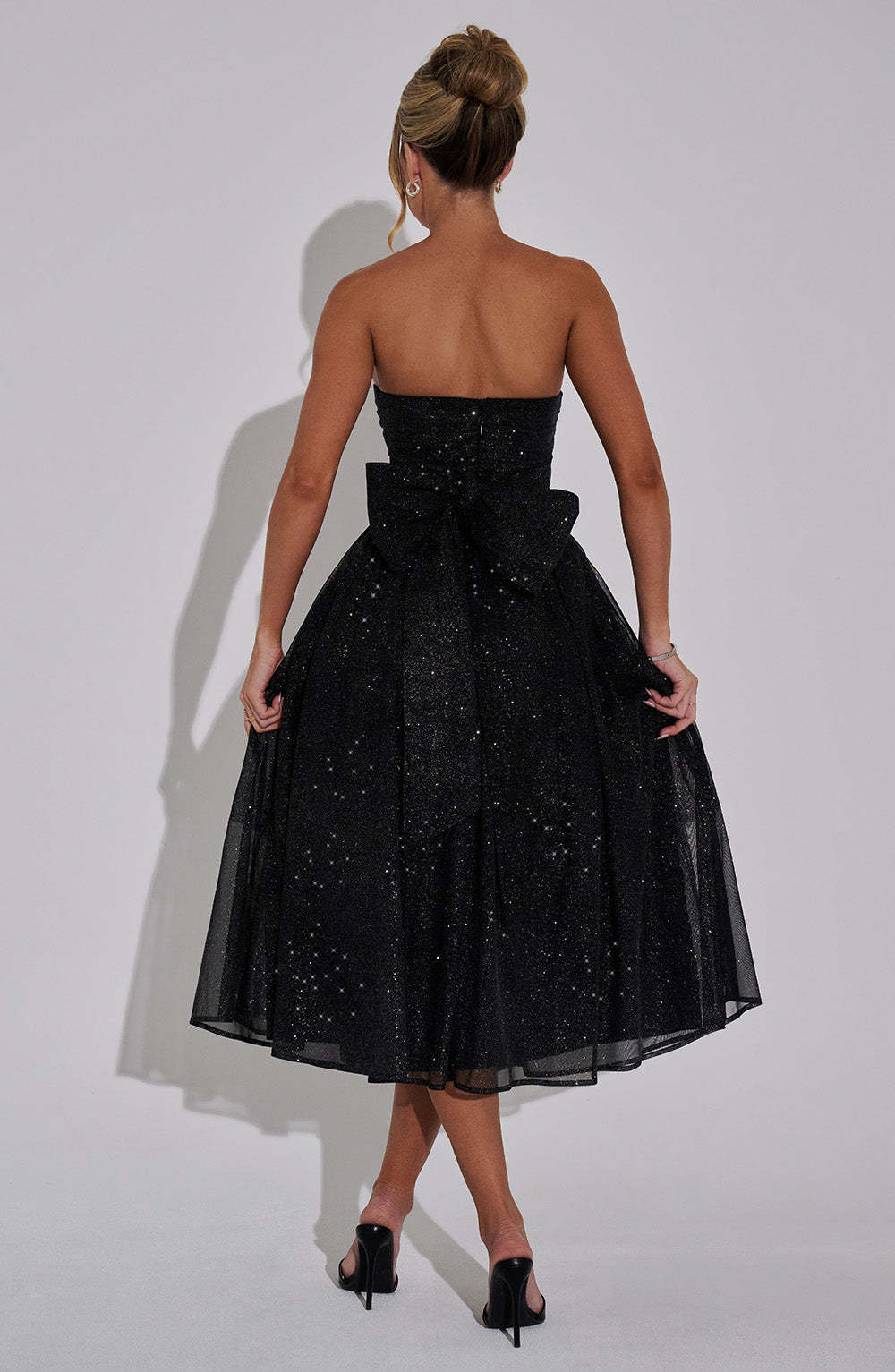 Marissa Midi Dress - Black Sparkle-My Top Dress.All Rights Reserved