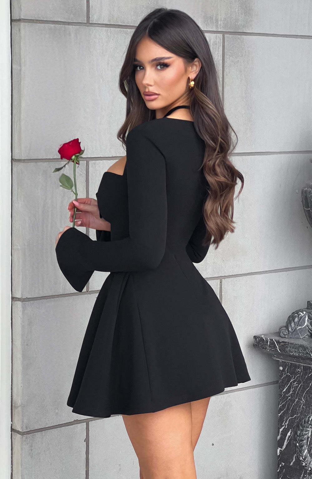 Megan Mini Dress - Black-My Top Dress.All Rights Reserved