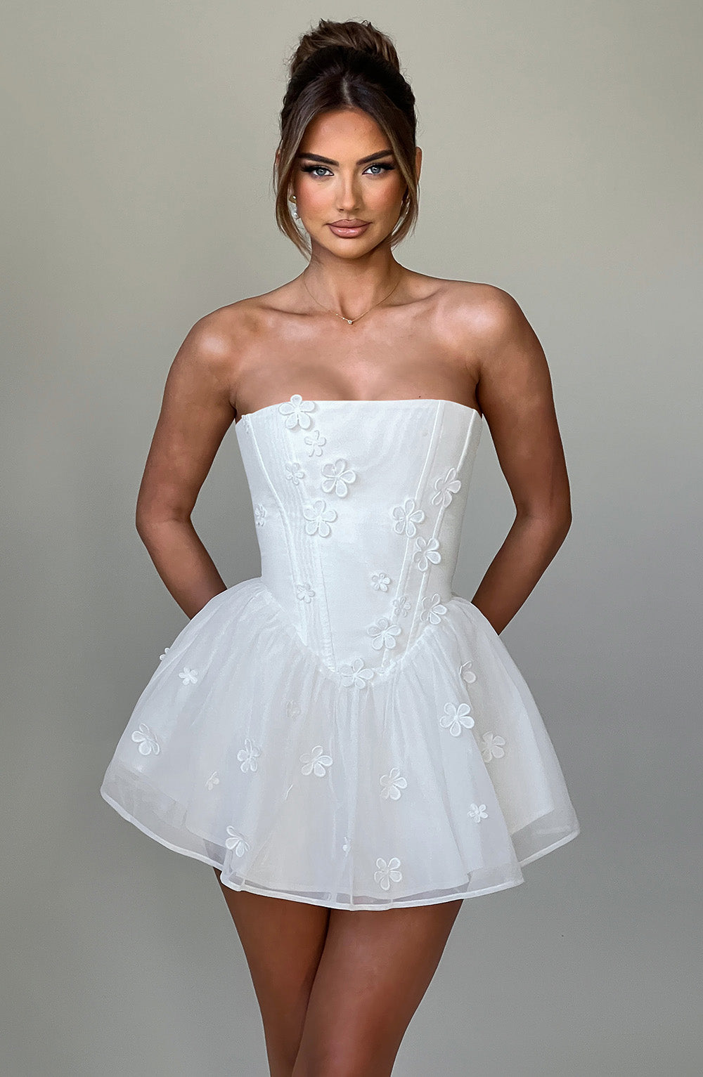 Justina Playsuit - Ivory-My Top Dress.All Rights Reserved