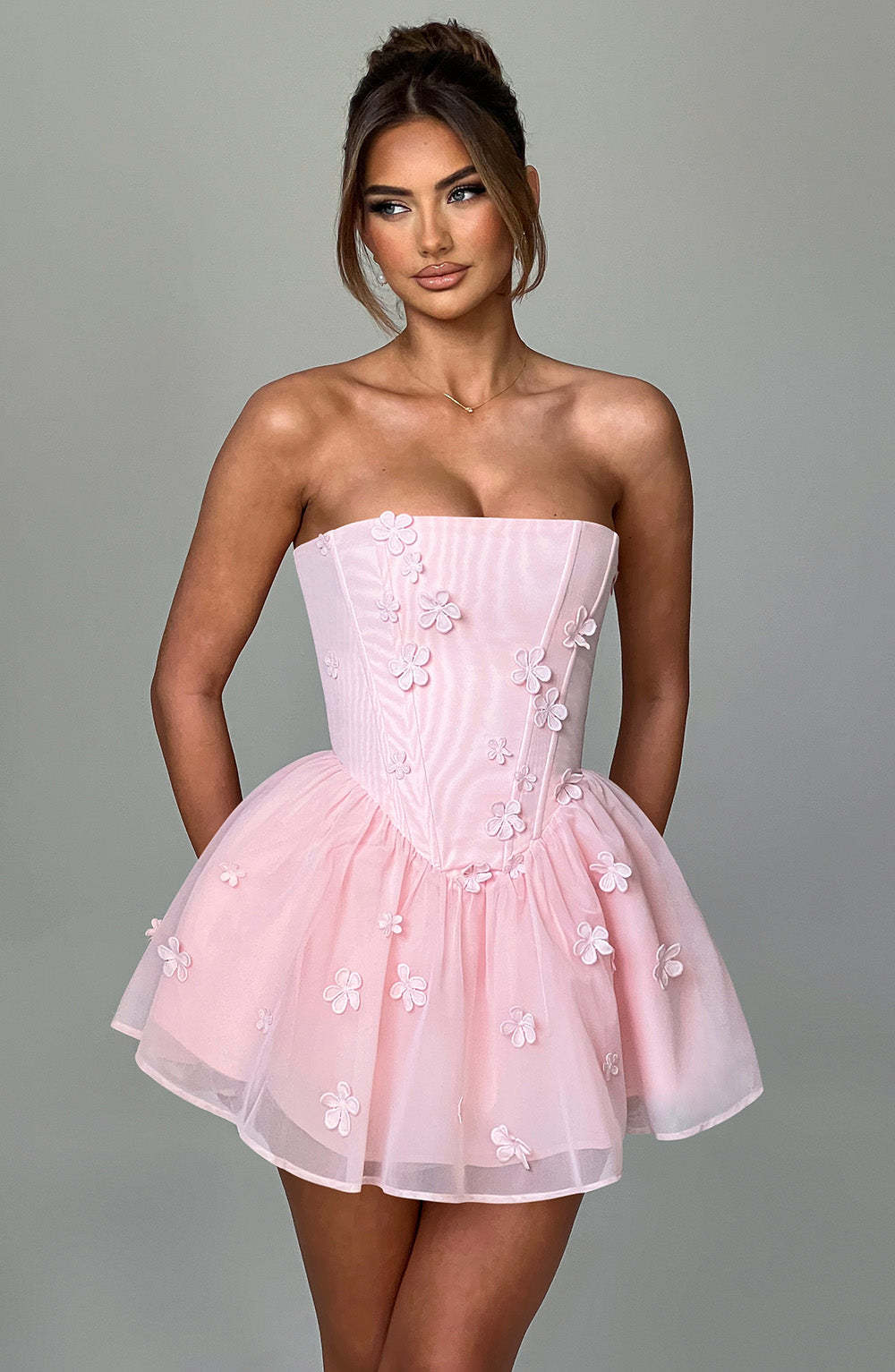 Justina Playsuit - Blush-My Top Dress.All Rights Reserved