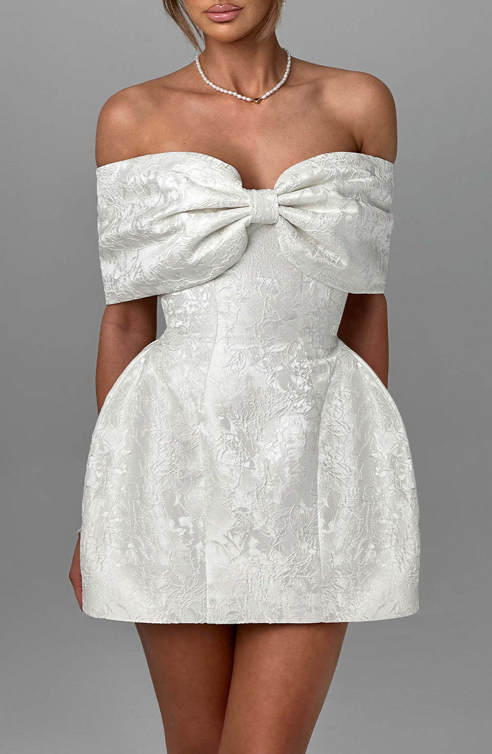 Raquel Mini Dress - Ivory-My Top Dress.All Rights Reserved