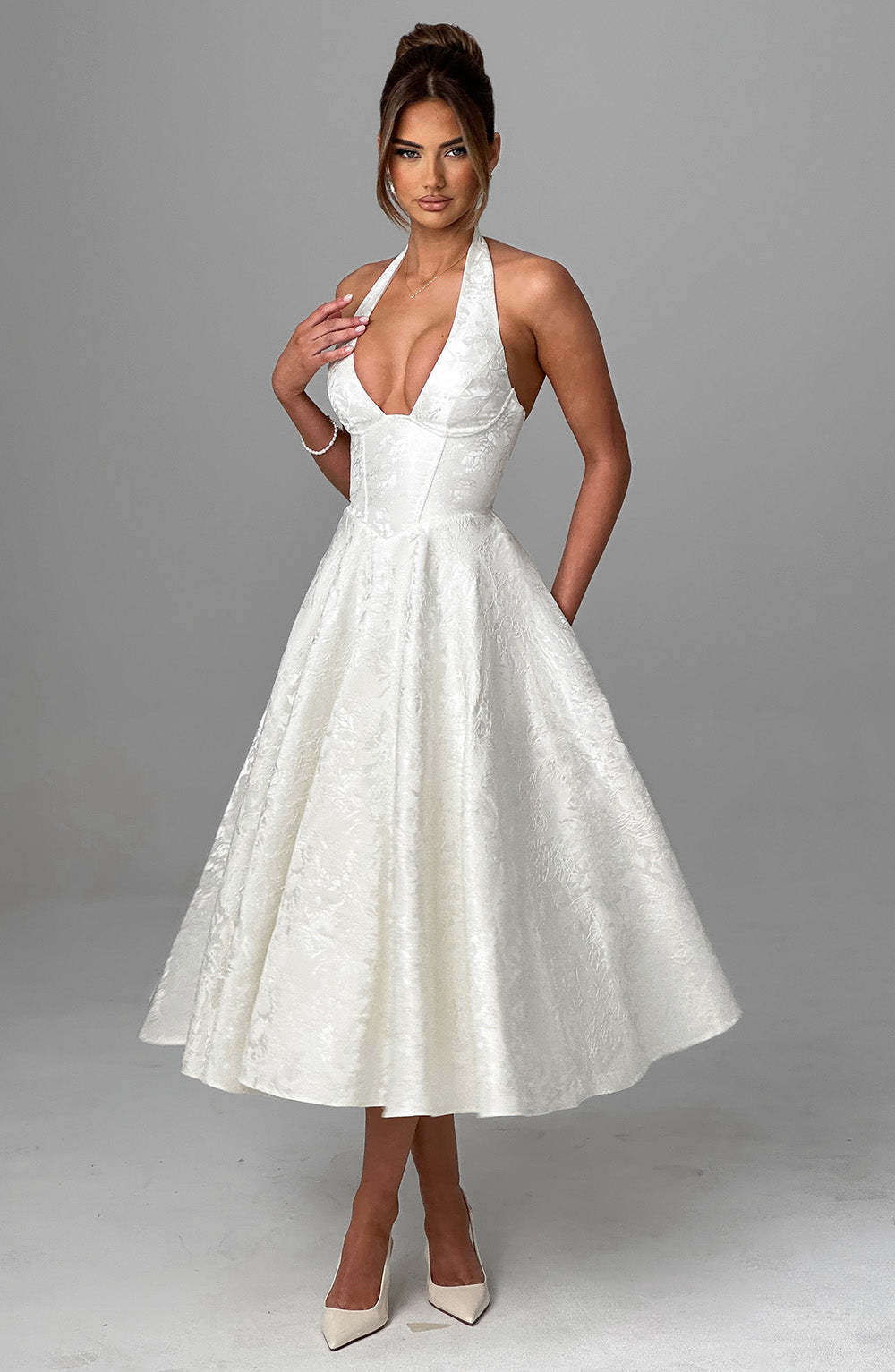 Effie Midi Dress - Ivory-My Top Dress.All Rights Reserved