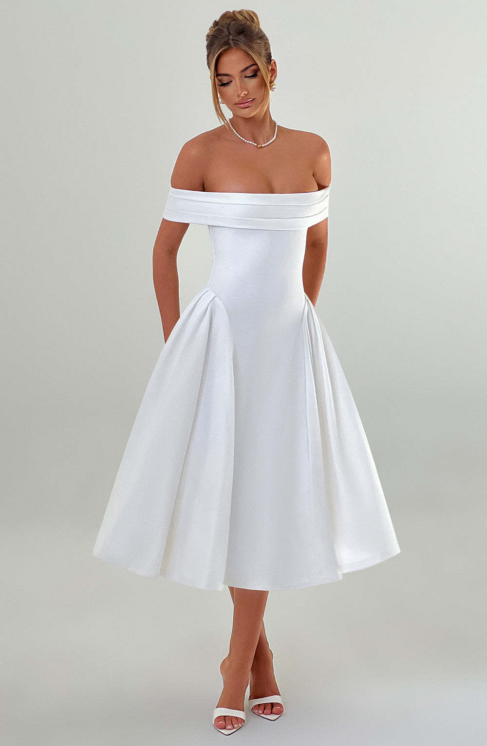 Miranda Midi Dress - Ivory-My Top Dress.All Rights Reserved