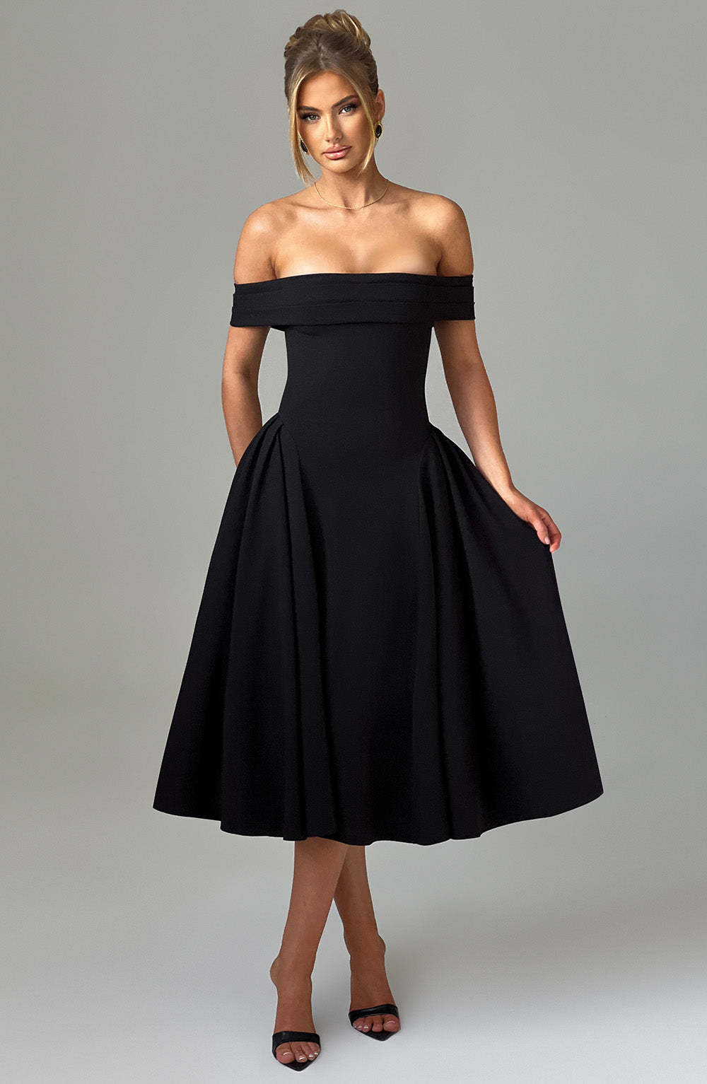 Miranda Midi Dress - Black-My Top Dress.All Rights Reserved