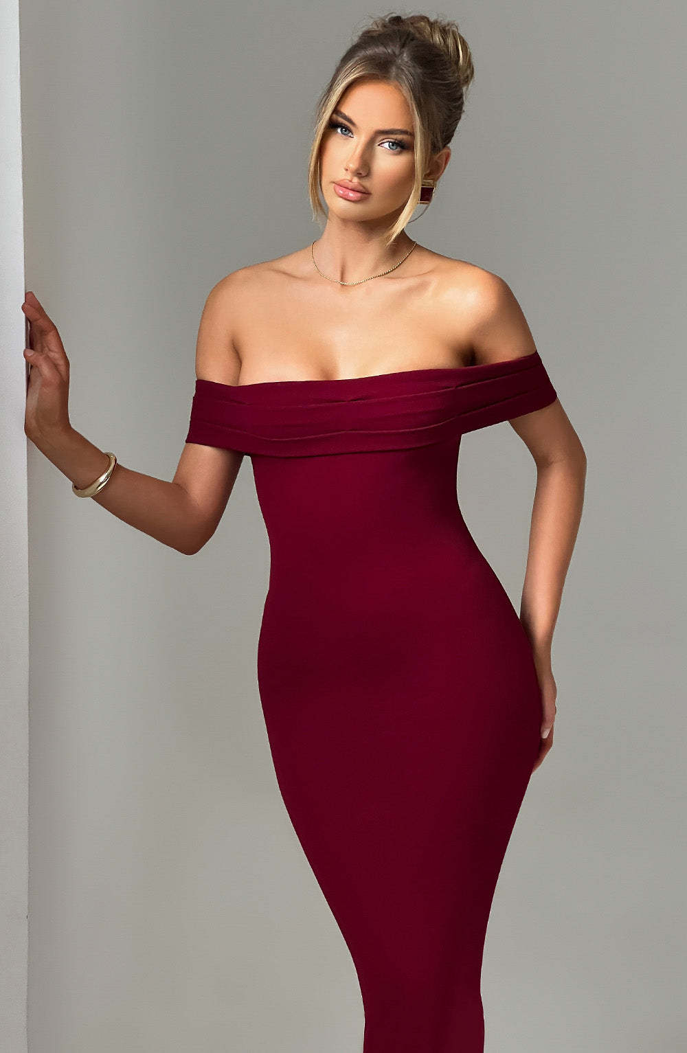 Bex Midi Dress - Burgundy-My Top Dress.All Rights Reserved