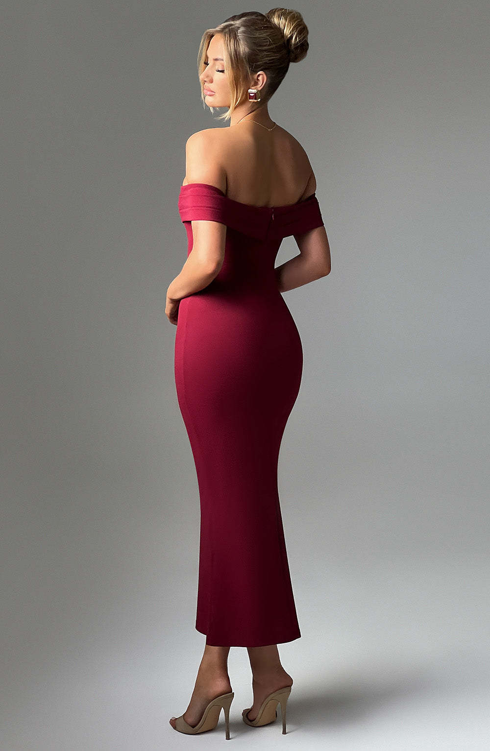 Bex Midi Dress - Burgundy-My Top Dress.All Rights Reserved