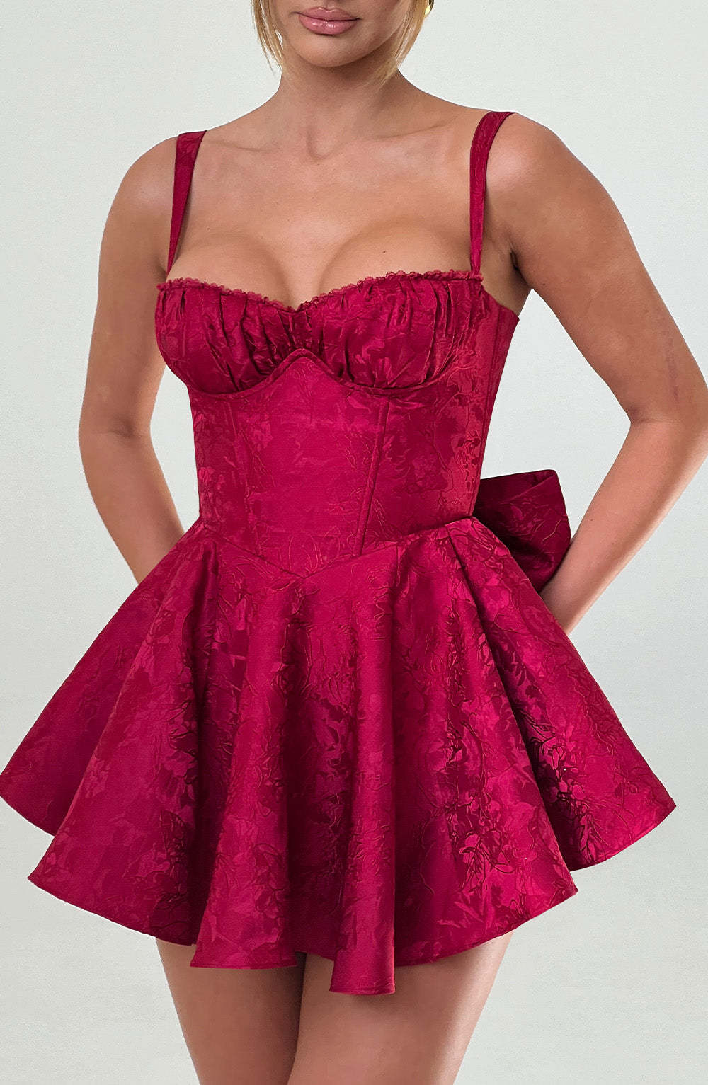 Emelie Playsuit - Red-My Top Dress.All Rights Reserved