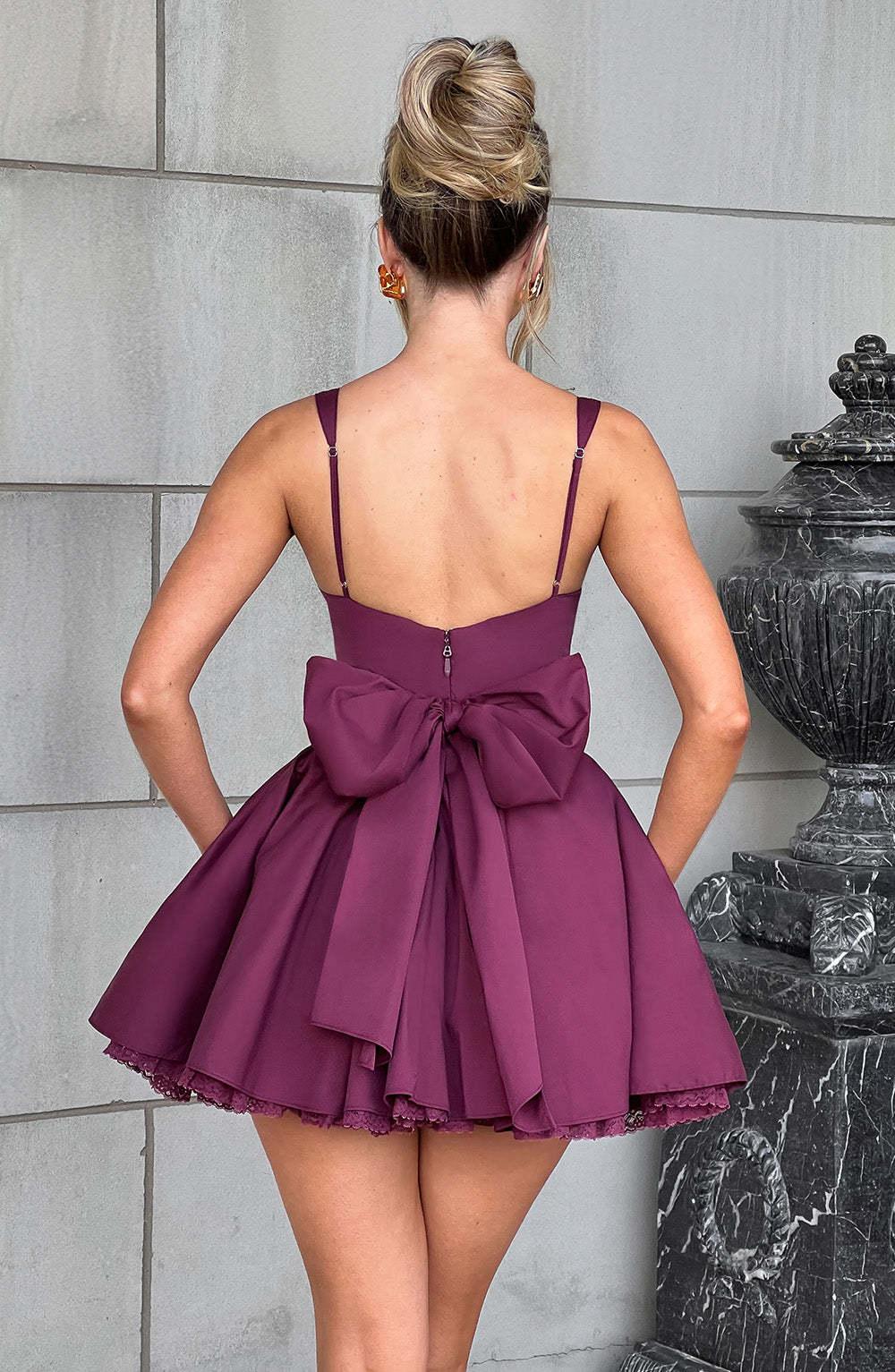 Josie Mini Dress - Cherry Lacquer-My Top Dress.All Rights Reserved