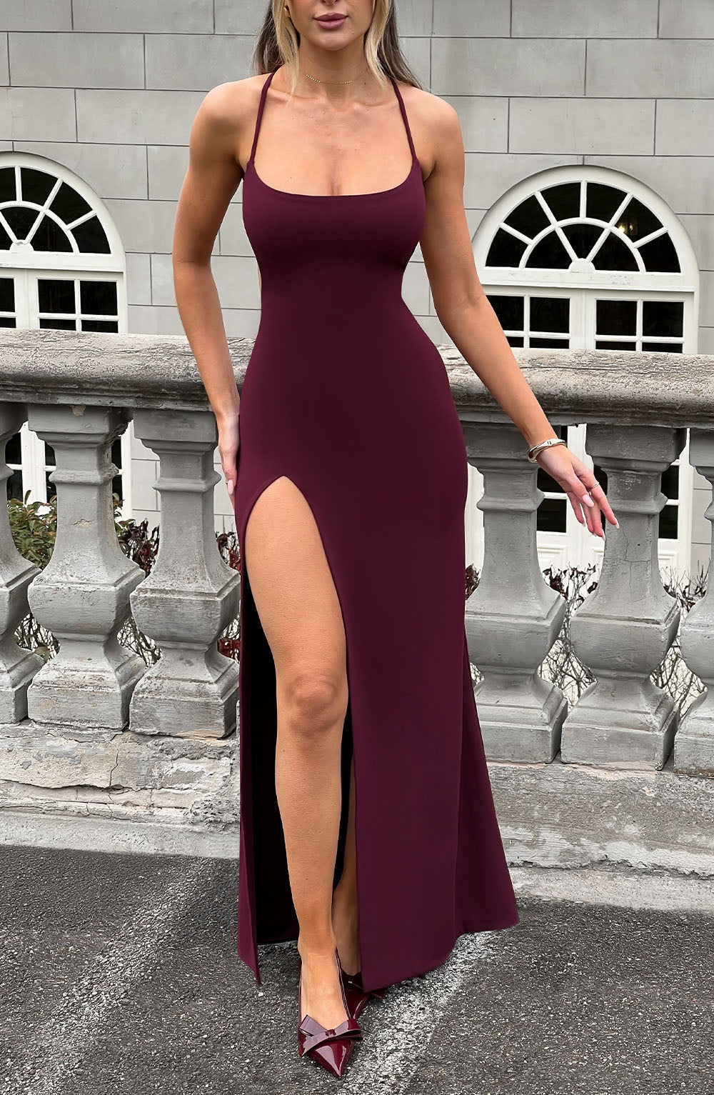 Beatrix Maxi Dress - Cherry Lacquer-My Top Dress.All Rights Reserved