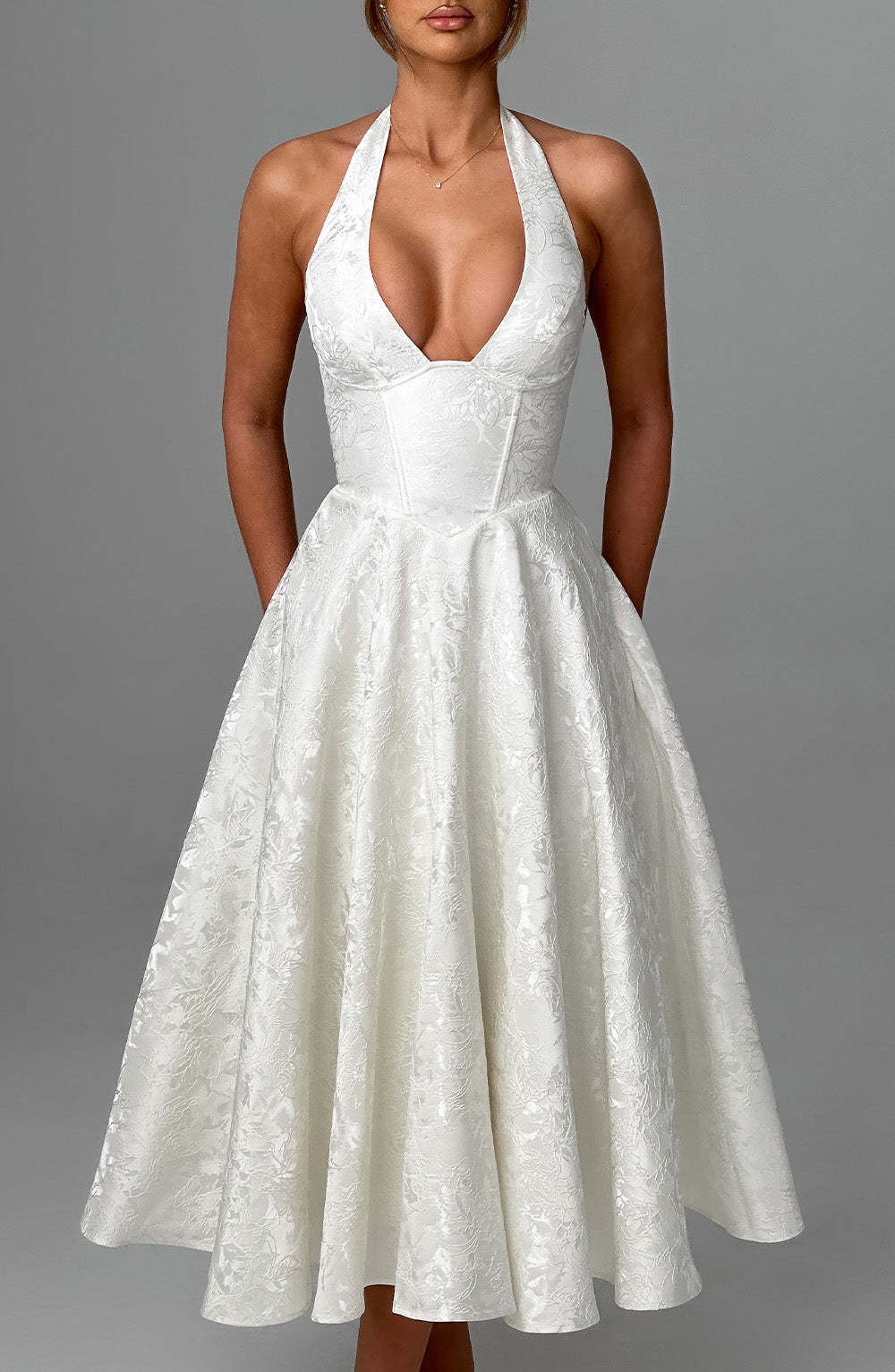Effie Midi Dress - Ivory-My Top Dress.All Rights Reserved