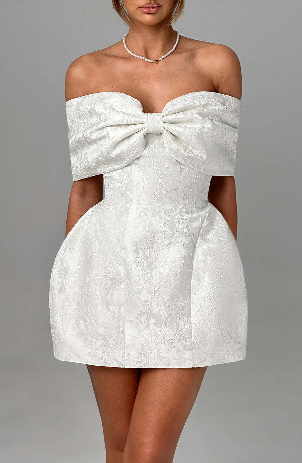 Raquel Mini Dress - Ivory-My Top Dress.All Rights Reserved