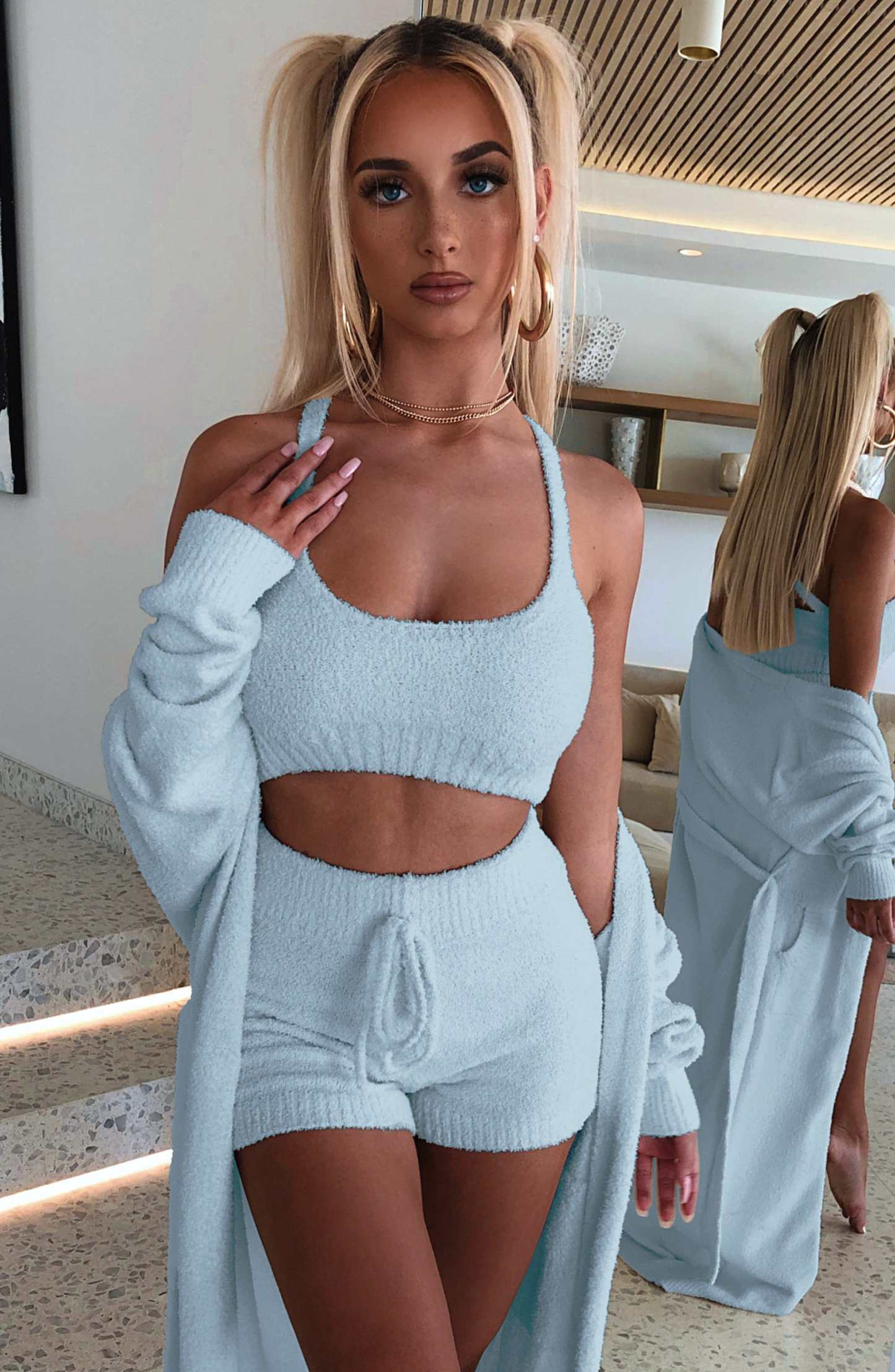 Abby Cozy Crop - Baby Blue-My Top Dress.All Rights Reserved