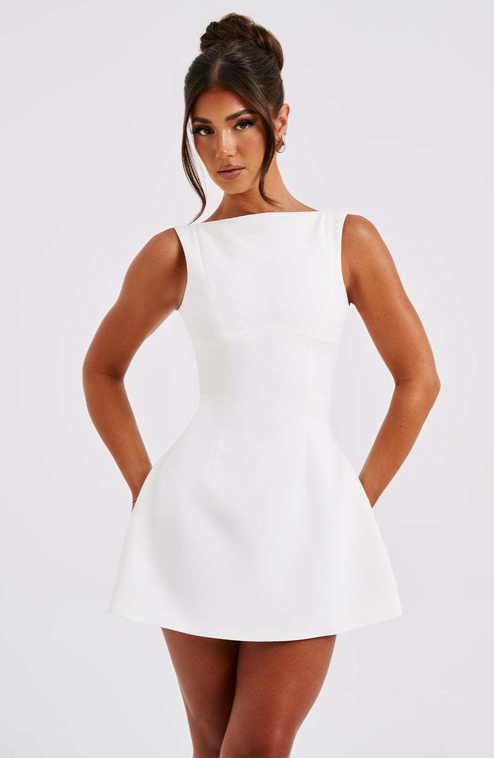 Alana Mini Dress - Ivory-My Top Dress.All Rights Reserved