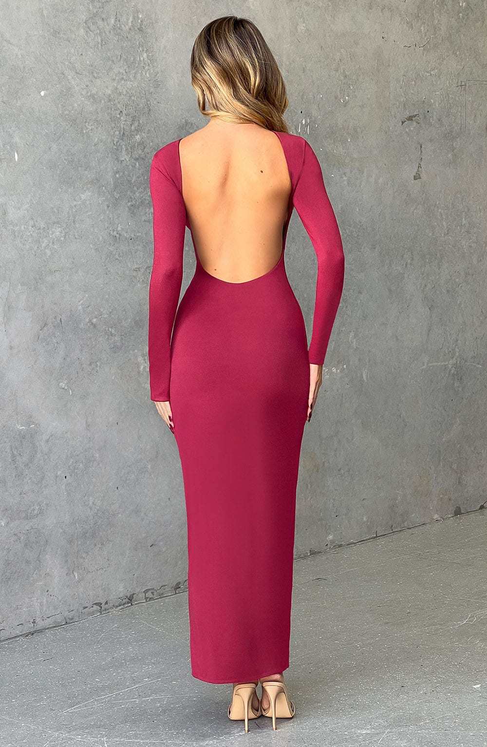 Aleena Maxi Dress - Cherry-My Top Dress.All Rights Reserved