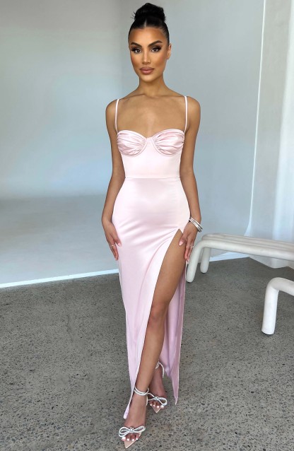 Alora Maxi Dress - Blush-My Top Dress.All Rights Reserved