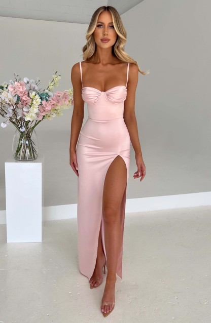 Alora Maxi Dress - Blush-My Top Dress.All Rights Reserved