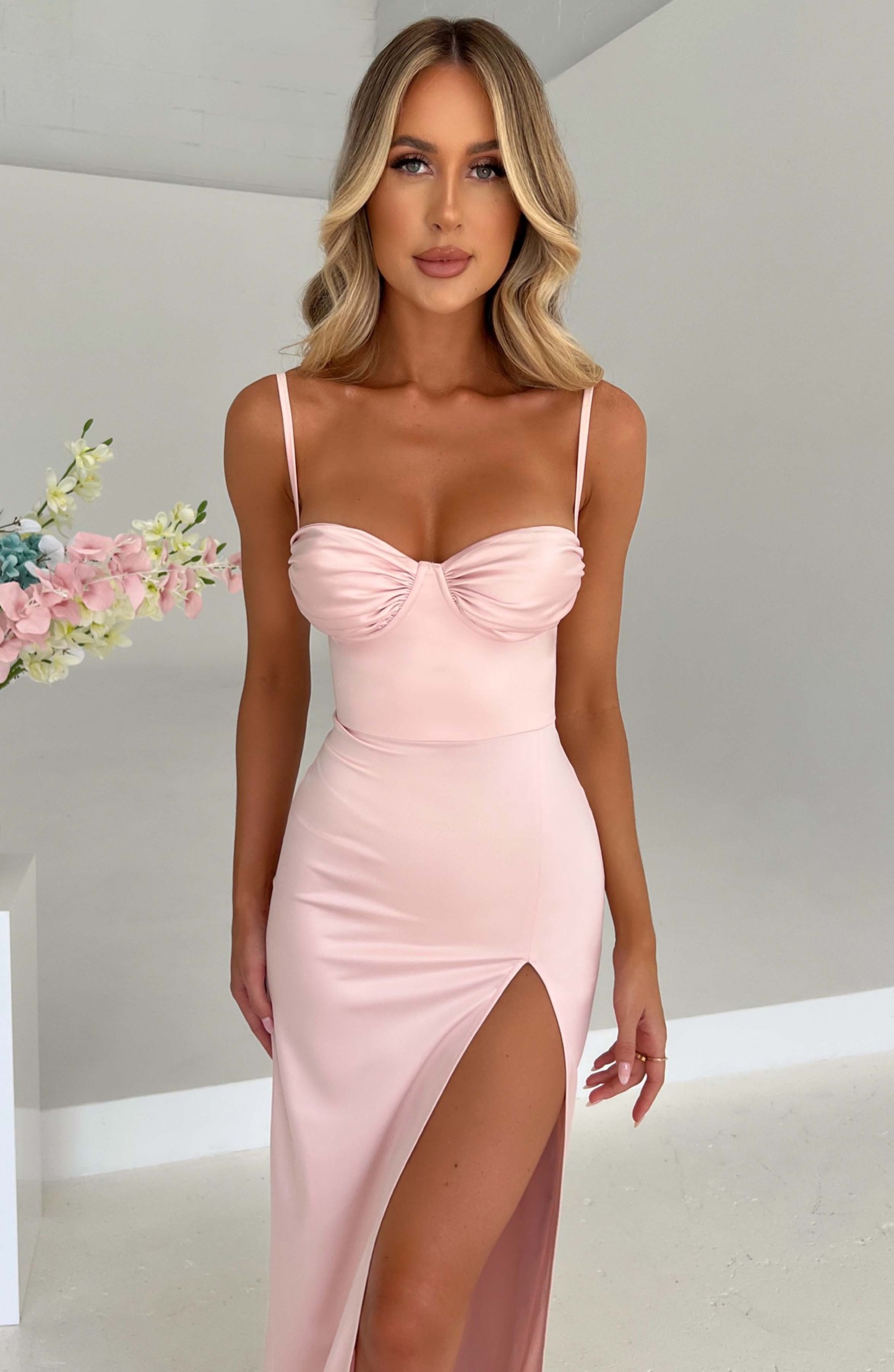 Alora Maxi Dress - Blush-My Top Dress.All Rights Reserved
