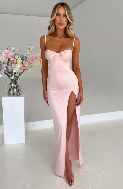 Alora Maxi Dress - Blush-My Top Dress.All Rights Reserved